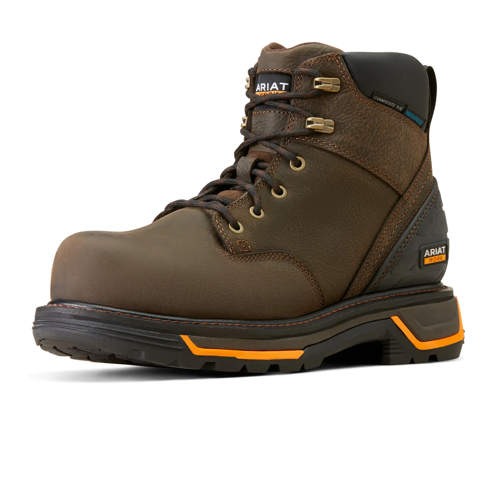 Ariat MNS Big Rig 6" 10042550 Waterproof Composite Toe Work Boot (Men) - Iron Coffee - Image 3