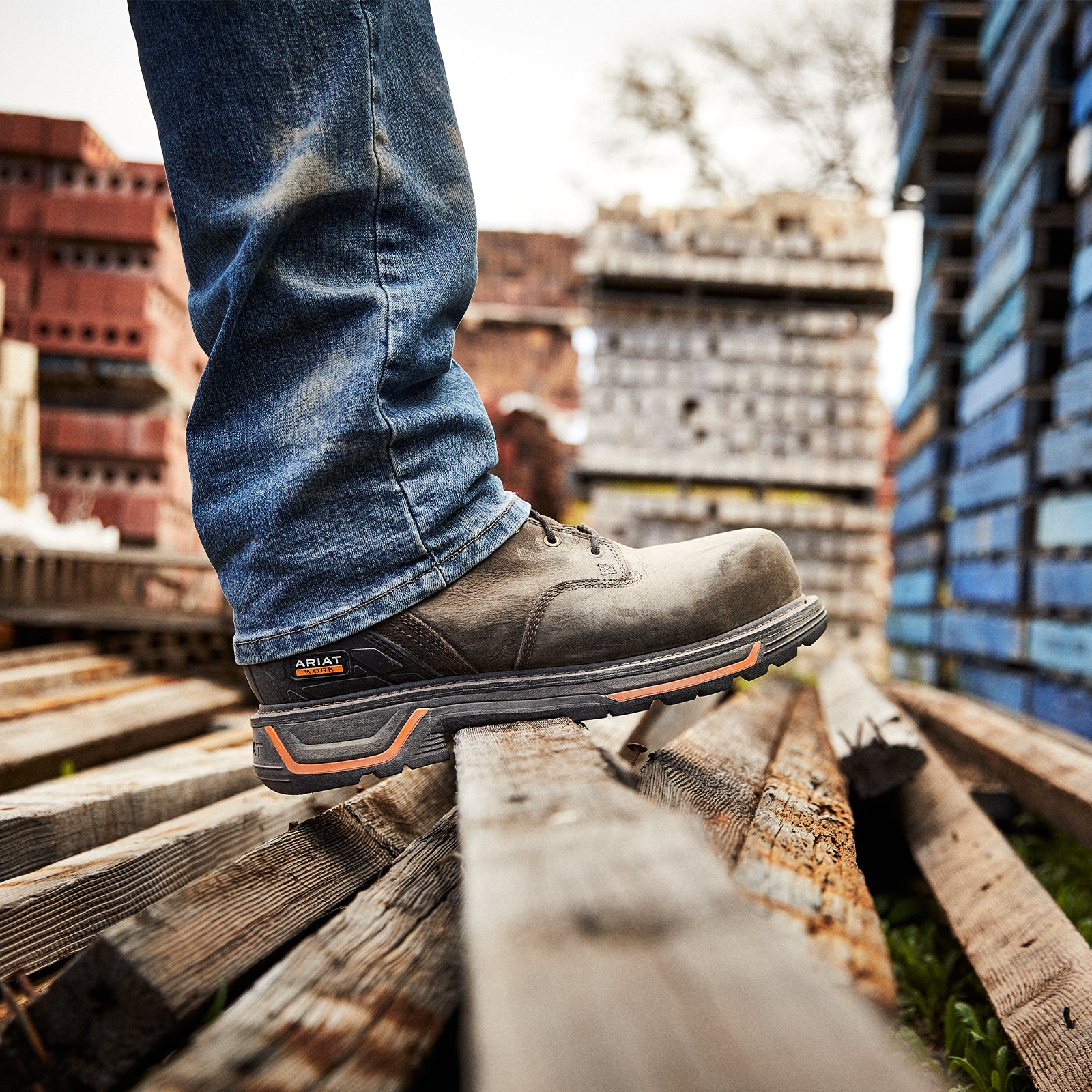 Ariat MNS Big Rig 6" 10042550 Waterproof Composite Toe Work Boot (Men) - Iron Coffee - Image 5