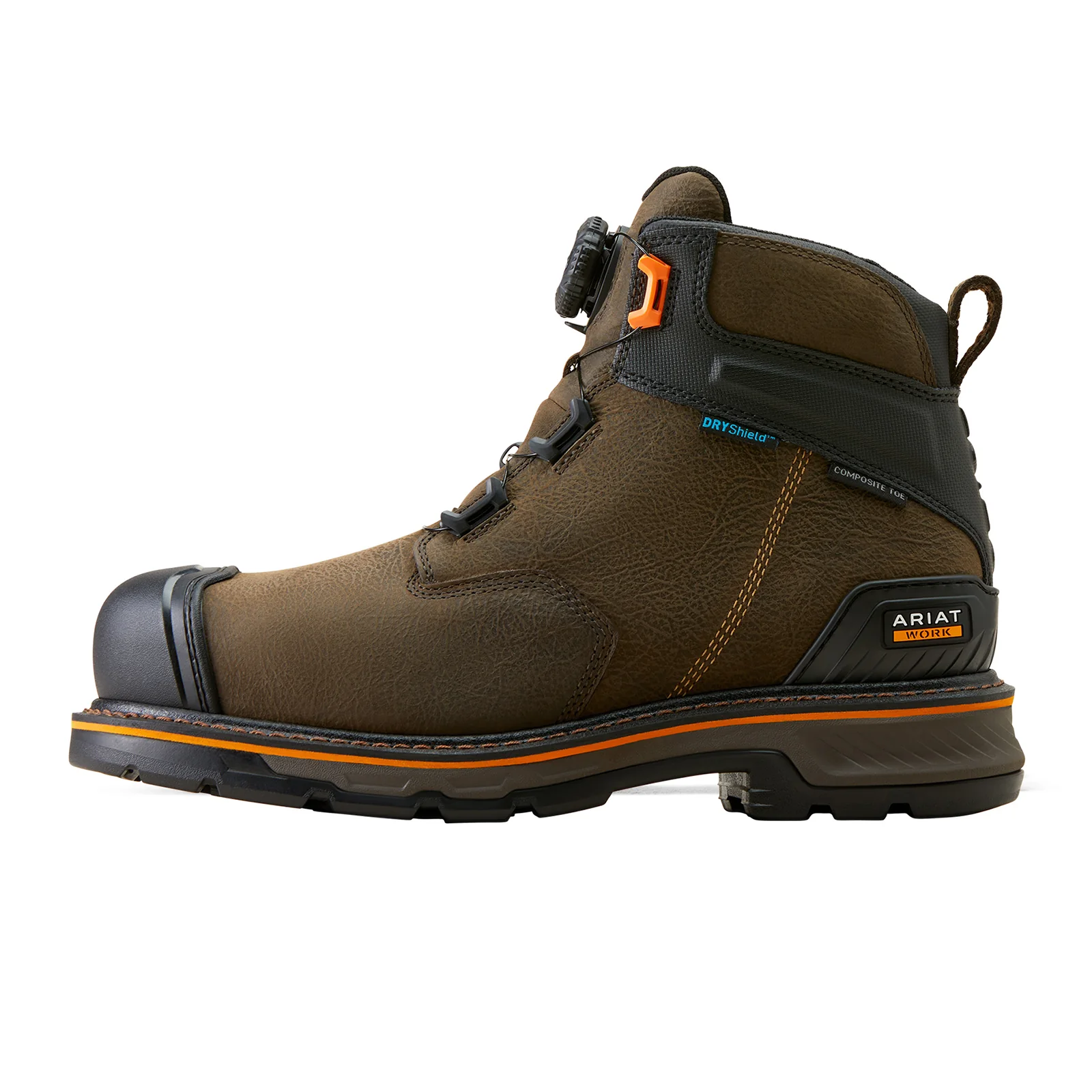 Ariat MNS Stump Jumper 6" BOA Waterproof Composite Toe Work Boot (Men) - Iron Coffee - Image 2