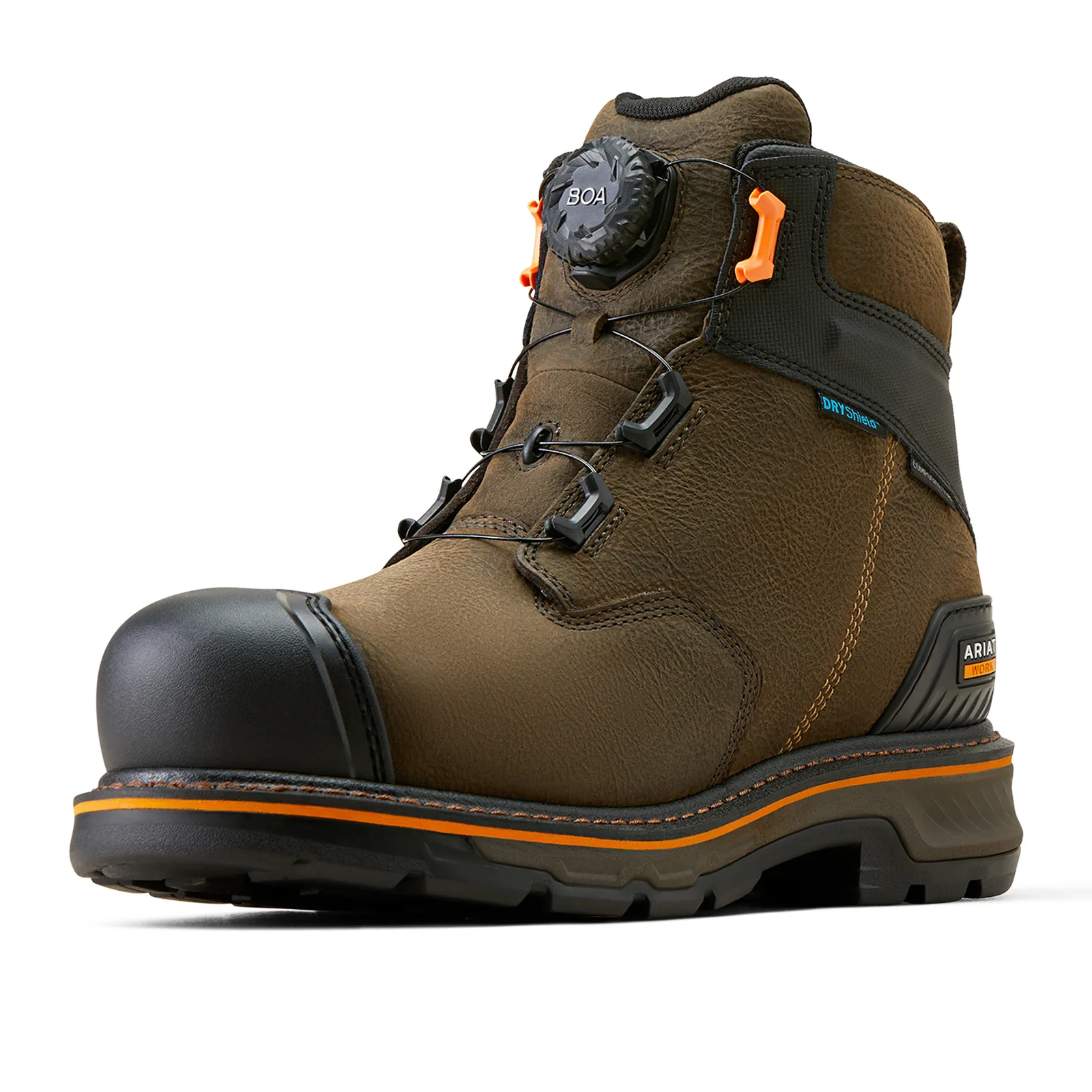 Ariat MNS Stump Jumper 6" BOA Waterproof Composite Toe Work Boot (Men) - Iron Coffee - Image 3