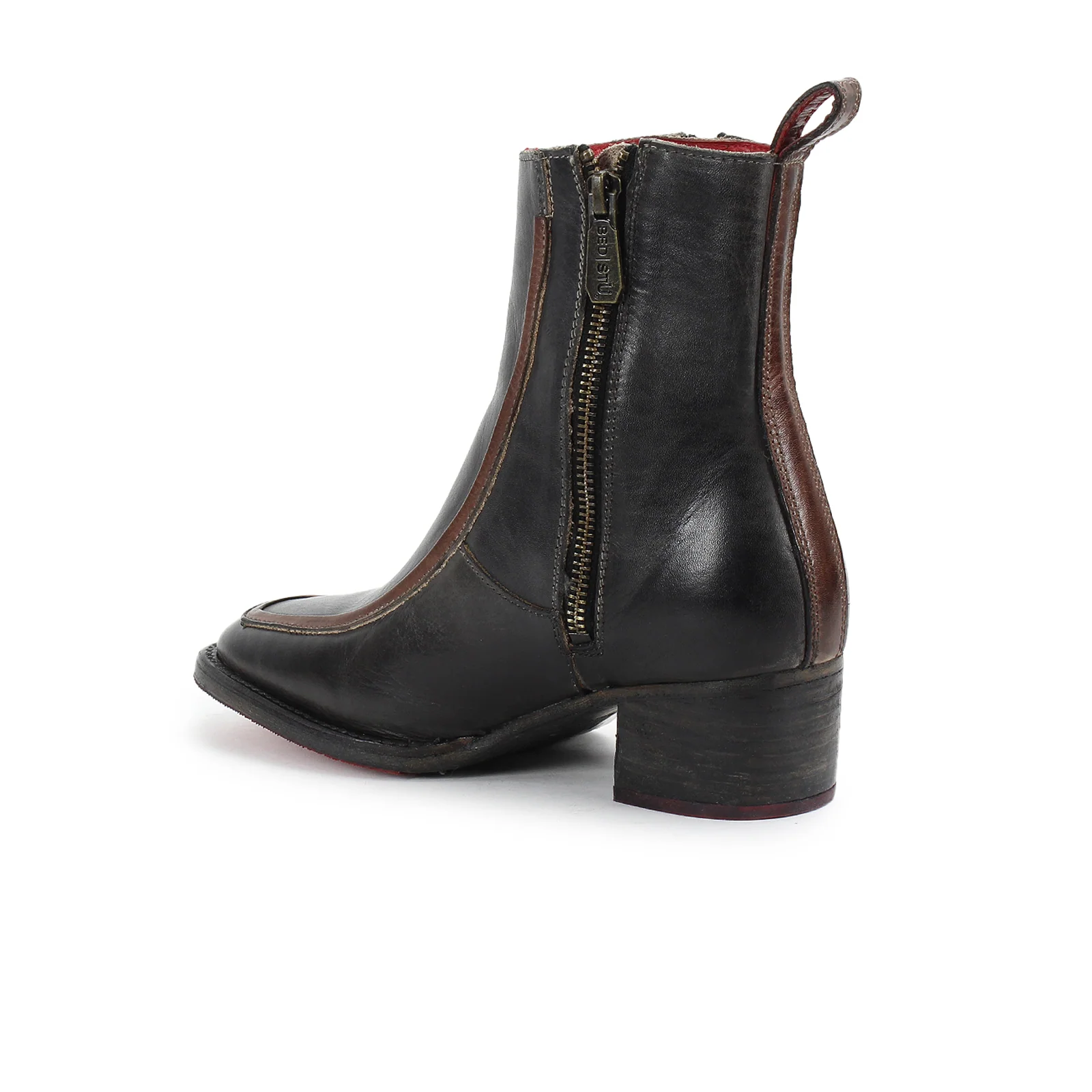 Bed Stu Bitsy Mid Boot (Women) - Black Teak Rustic - Image 3