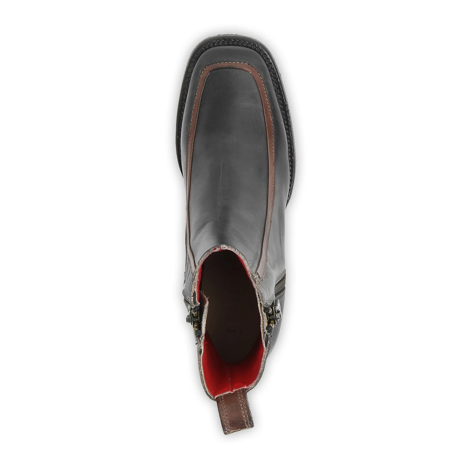 Bed Stu Bitsy Mid Boot (Women) - Black Teak Rustic - Image 4