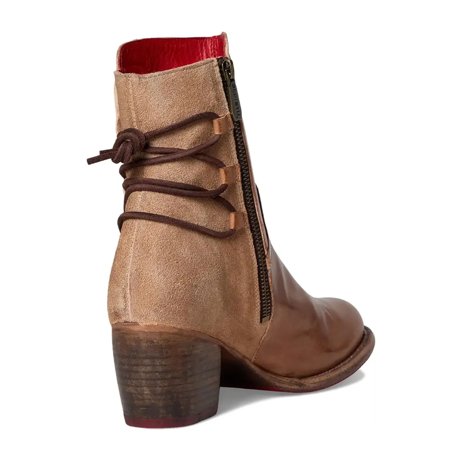 Bed Stu Cable Boot (Women) - Tan Rustic/Oats Suede - Image 3
