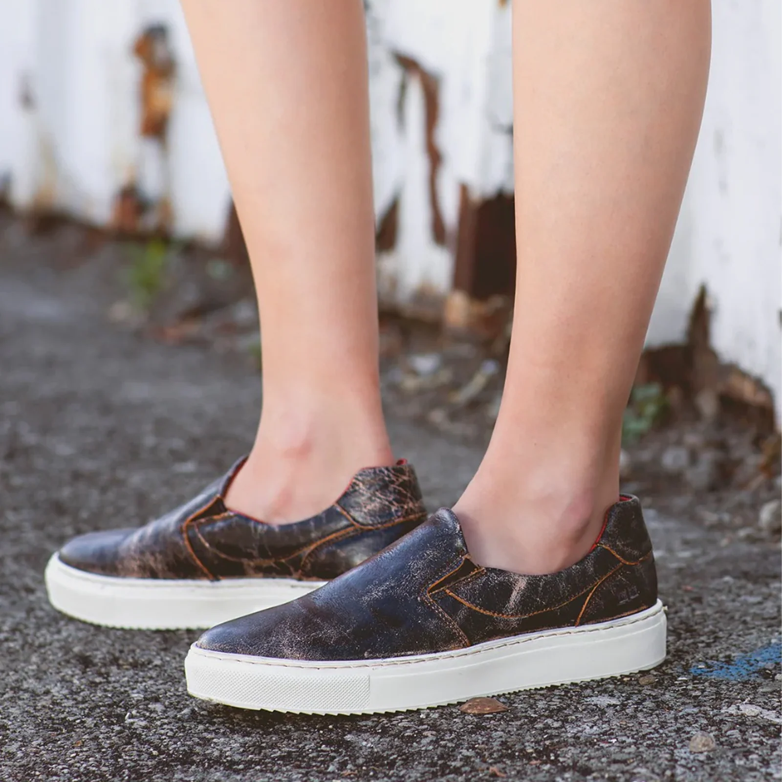 Bed Stu Hermione Slip On Sneaker (Women) - Black Lux - Image 5