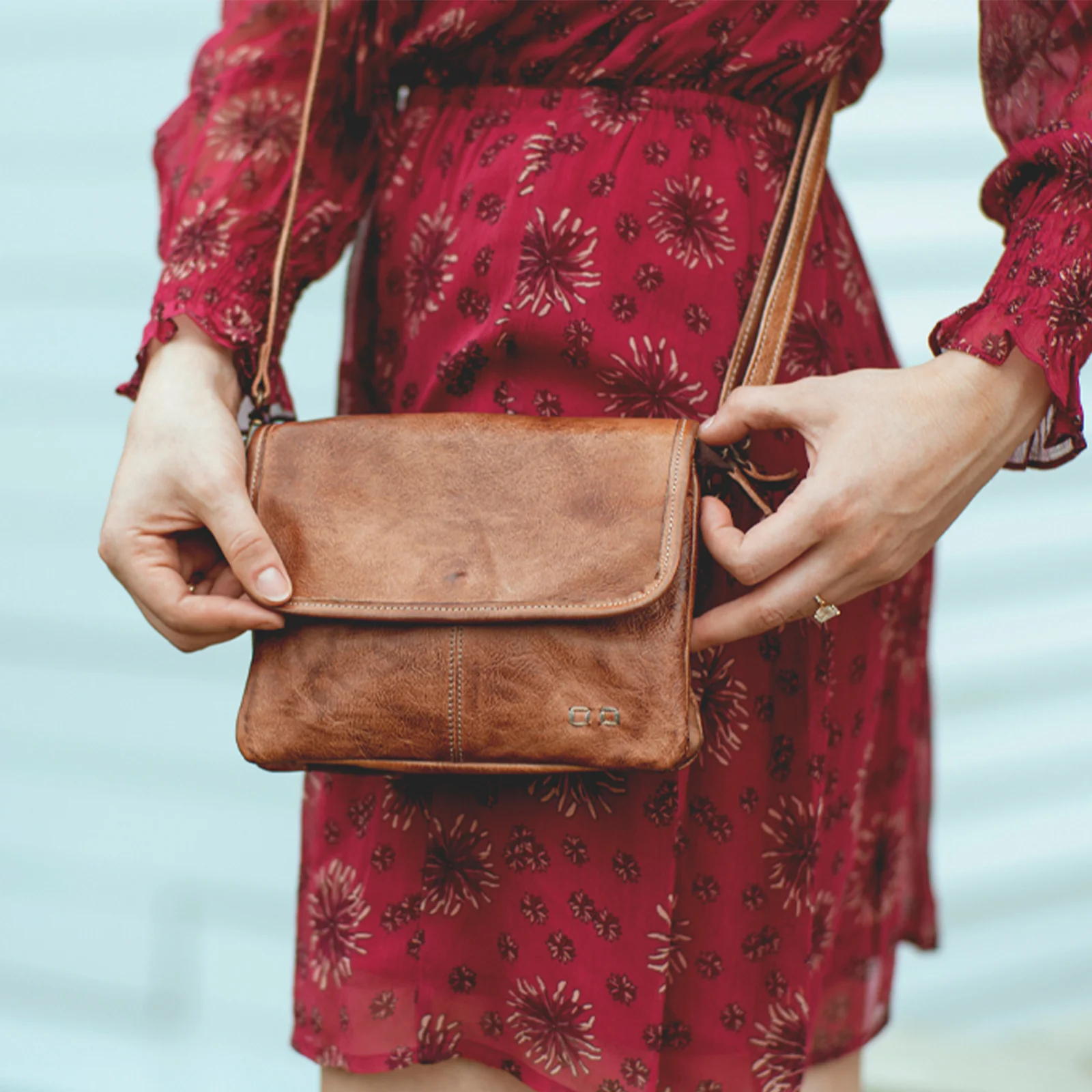 Bed Stu Ziggy Crossbody Bag - Tan Rustic - Image 4