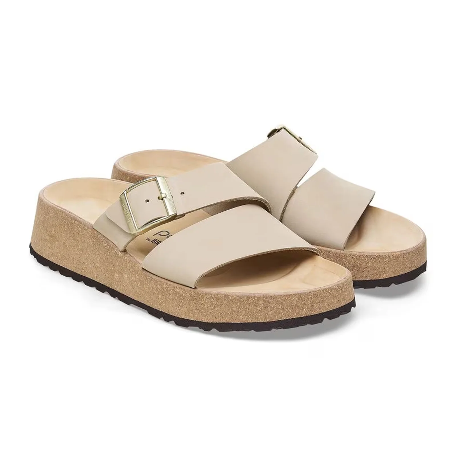 Birkenstock Almina Narrow Slide Sandal (Women) - Sandcastle Nubuck - Image 4