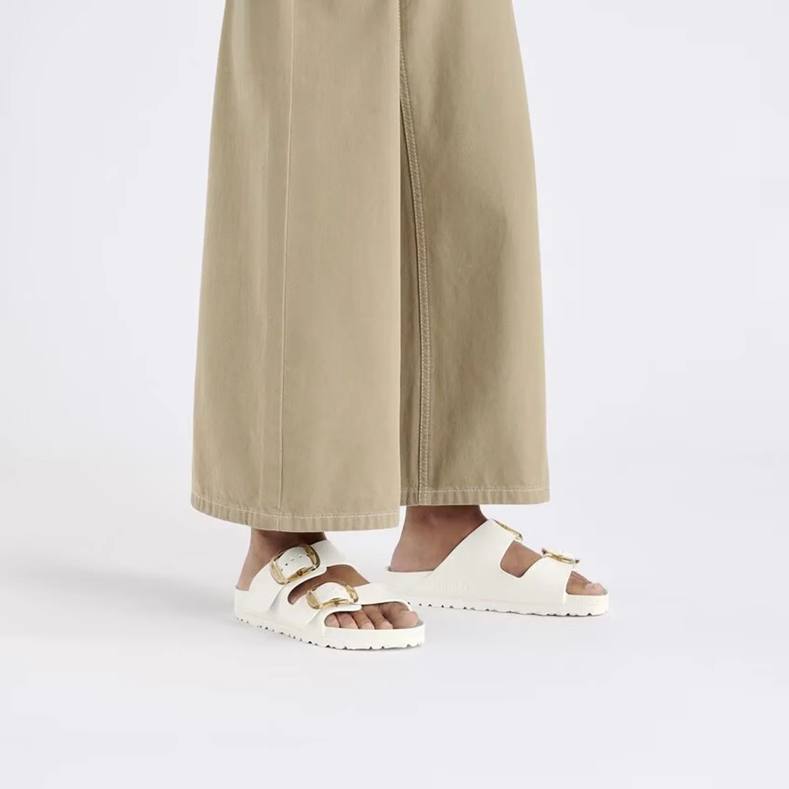 Birkenstock Arizona Big Buckle EVA Slide Sandal (Women) - Eggshell - Image 6