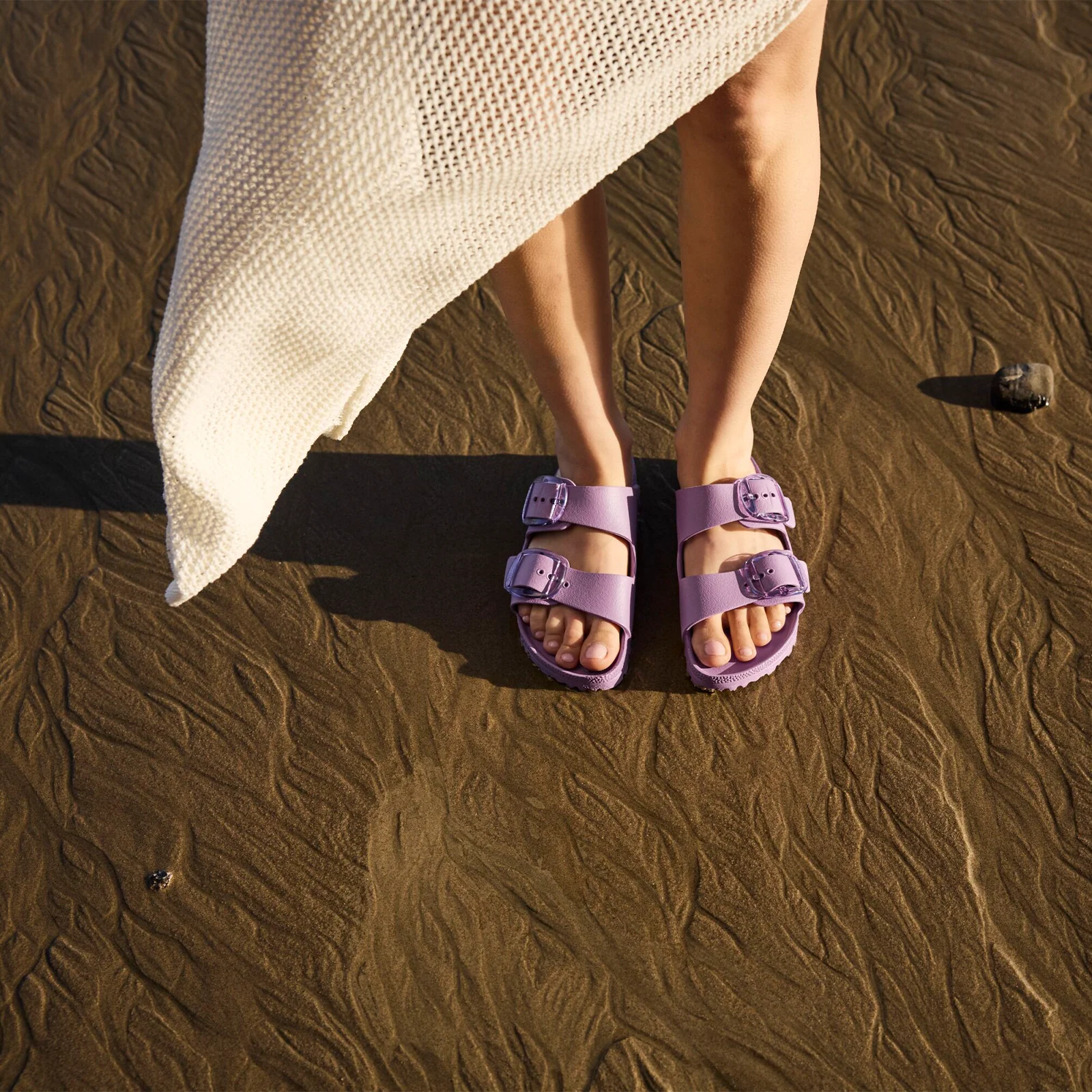 Birkenstock Arizona Big Buckle EVA Slide Sandal (Women) - Mauve - Image 9