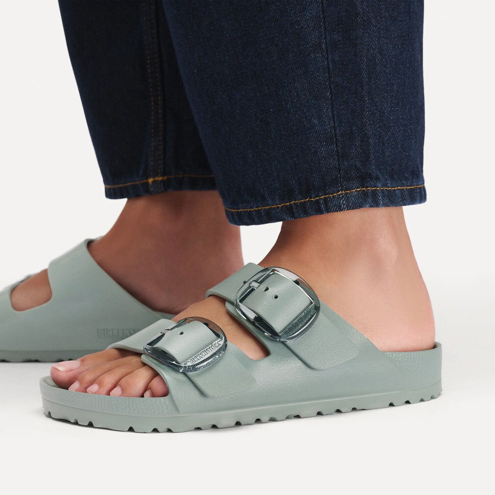 Birkenstock Arizona Big Buckle EVA Slide Sandal (Women) - Pure Sage - Image 7