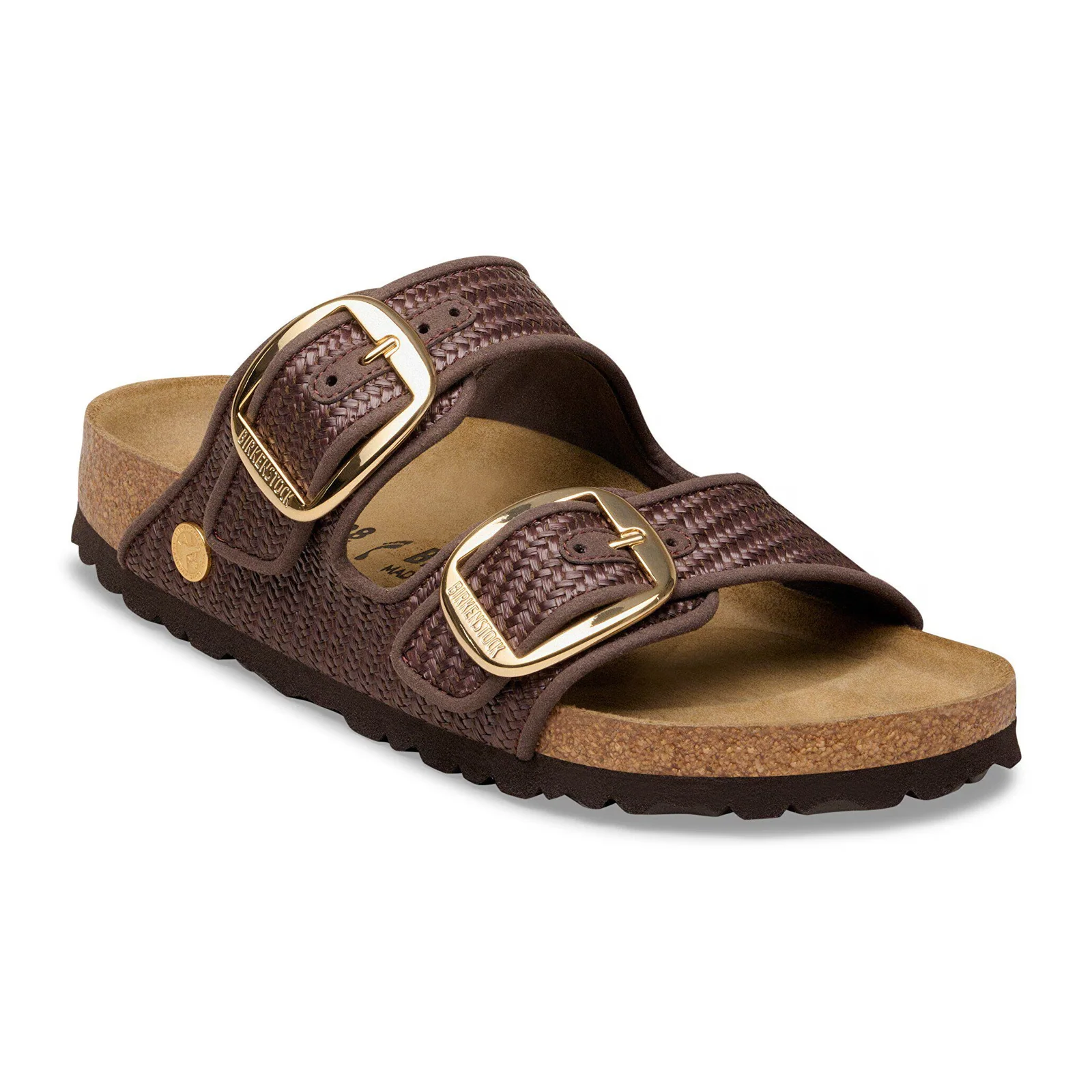 Birkenstock Arizona Big Buckle Narrow Slide Sandal (Women) - Carafe Raffia