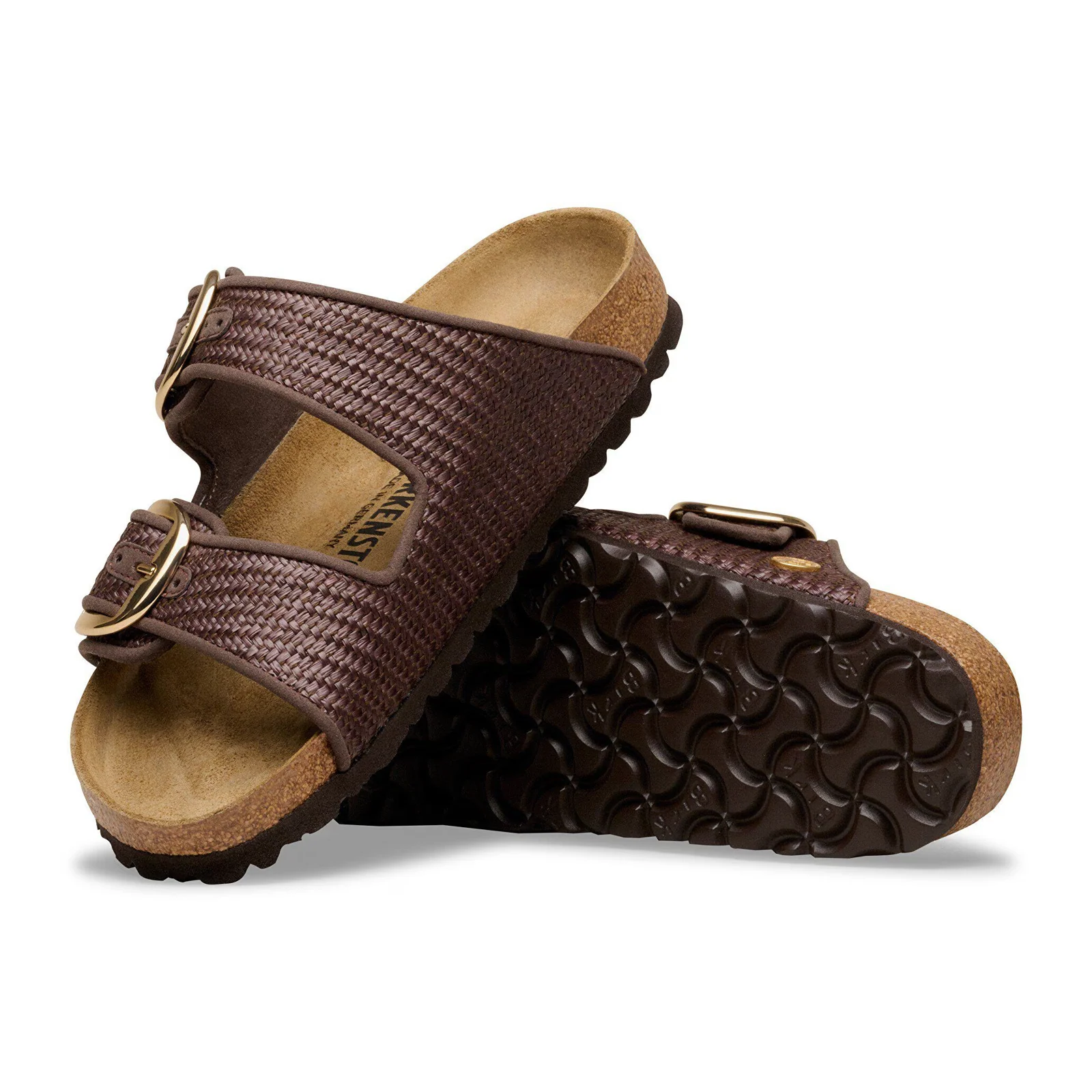 Birkenstock Arizona Big Buckle Narrow Slide Sandal (Women) - Carafe Raffia - Image 3