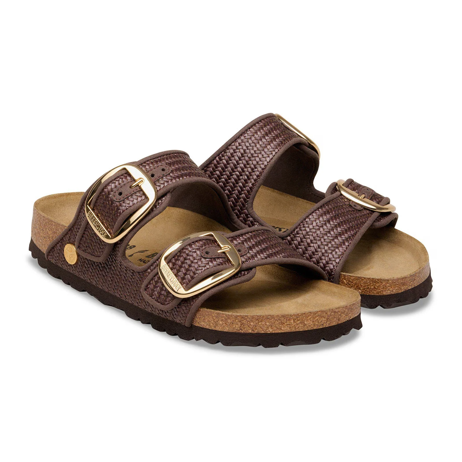 Birkenstock Arizona Big Buckle Narrow Slide Sandal (Women) - Carafe Raffia - Image 4
