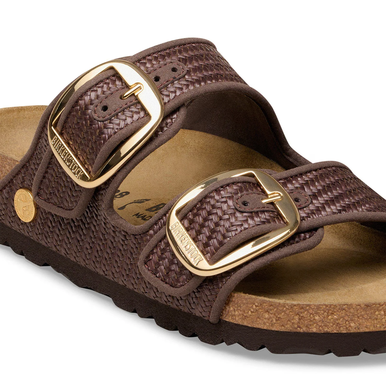 Birkenstock Arizona Big Buckle Narrow Slide Sandal (Women) - Carafe Raffia - Image 5