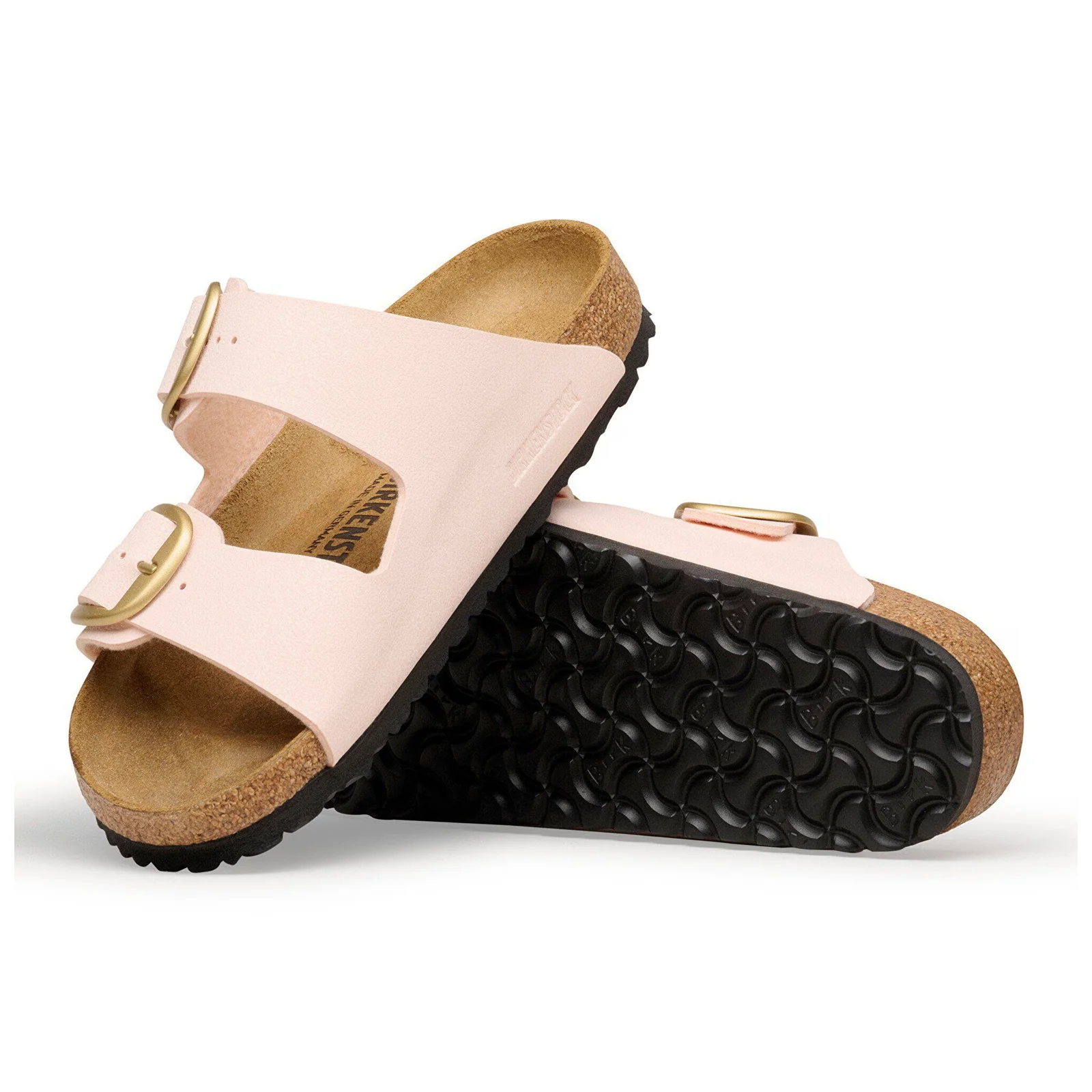 Birkenstock Arizona Big Buckle Narrow Slide Sandal (Women) - Light Rose Birko-Flor - Image 3