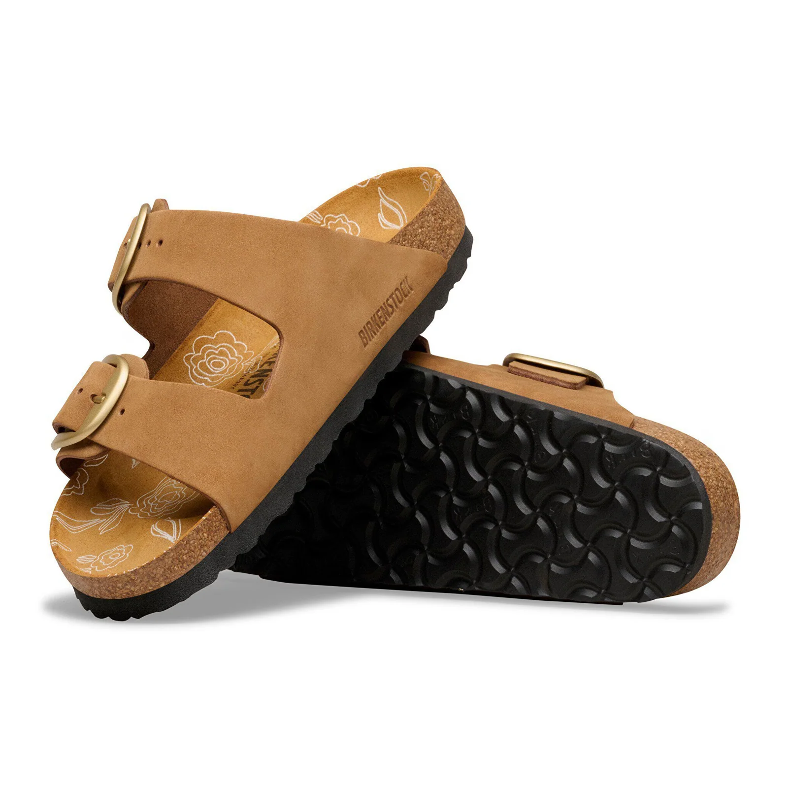 Birkenstock Arizona Big Buckle Narrow Slide Sandal (Women) - Mink Nubuck - Image 3