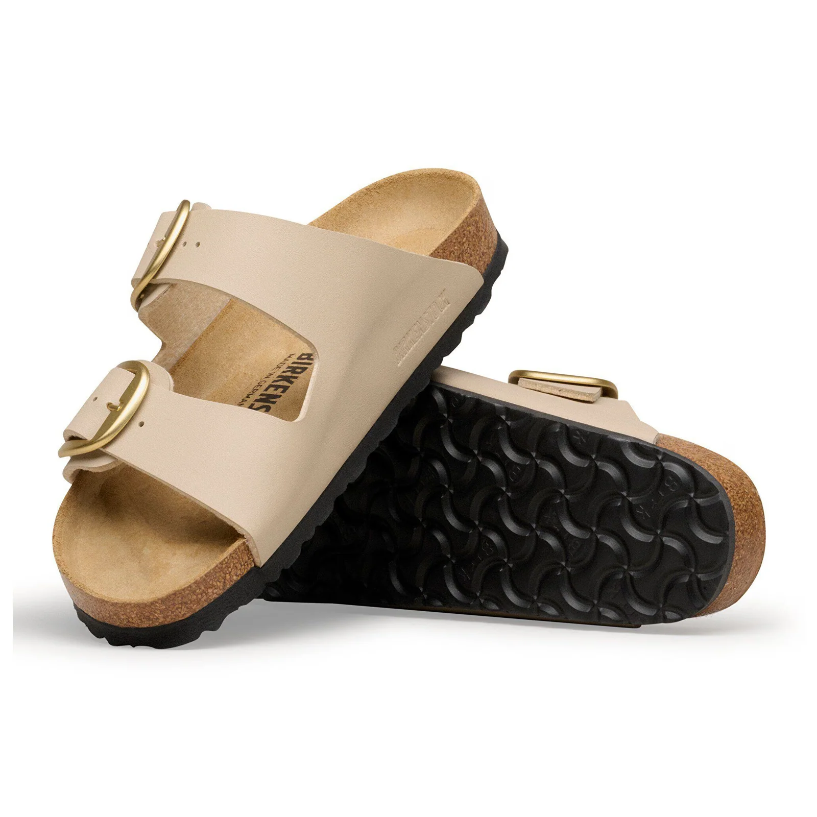 Birkenstock Arizona Big Buckle Narrow Slide Sandal (Women) - Sandcastle Birko-Flor - Image 3