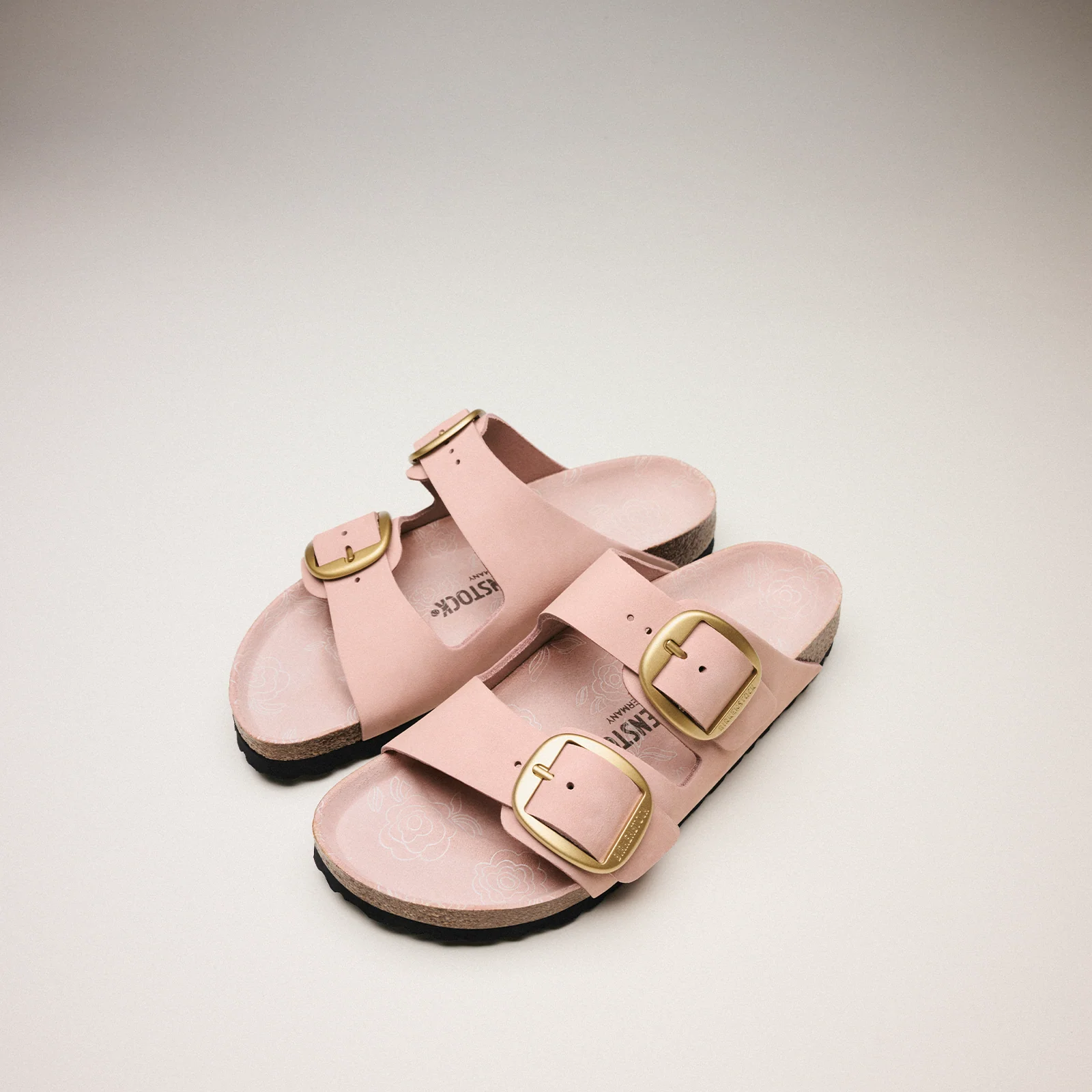 Birkenstock Arizona Big Buckle Narrow Slide Sandal (Women) - Soft Pink Nubuck - Image 8