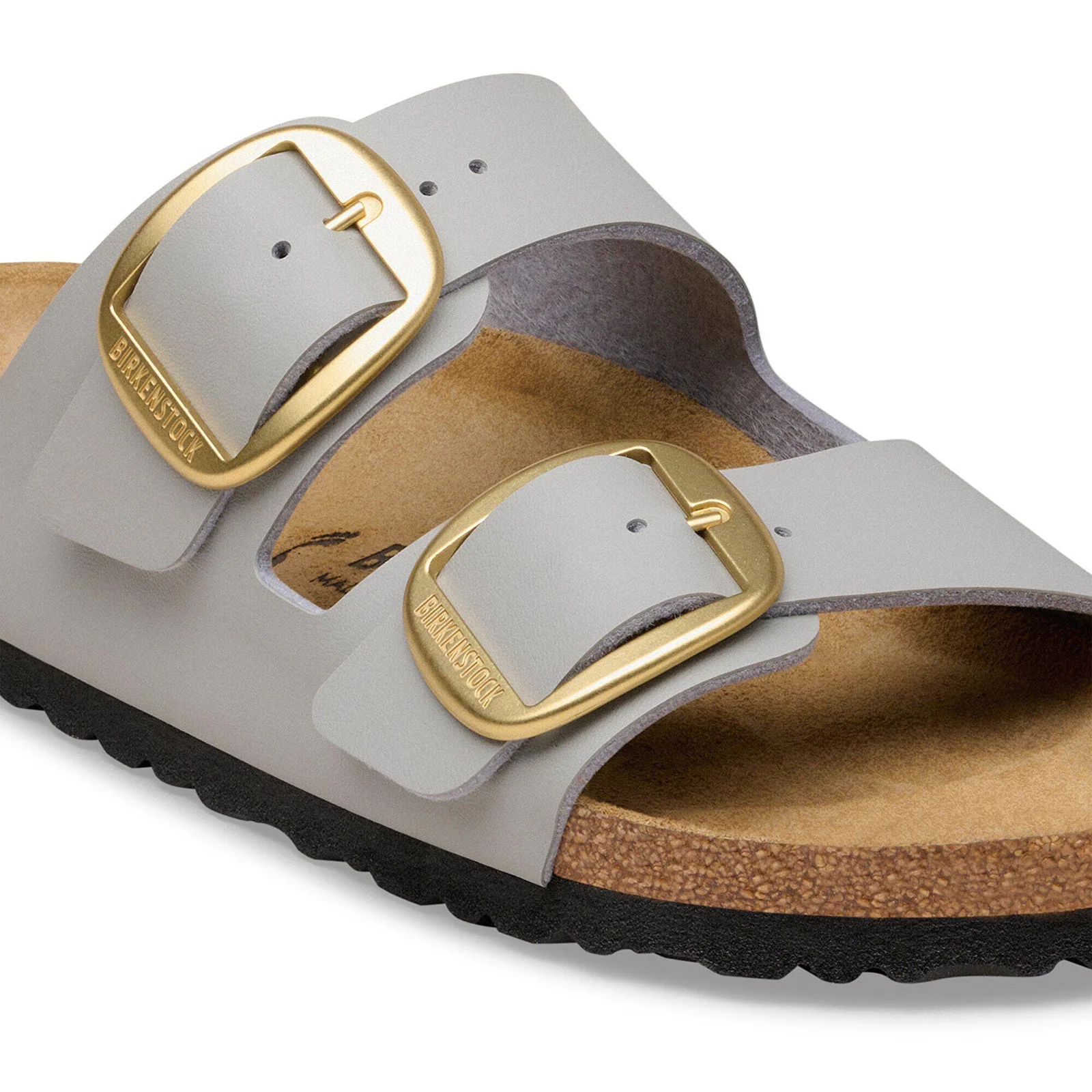 Birkenstock Arizona Big Buckle Narrow Slide Sandal (Women) - Stone Coin Birko-Flor - Image 5
