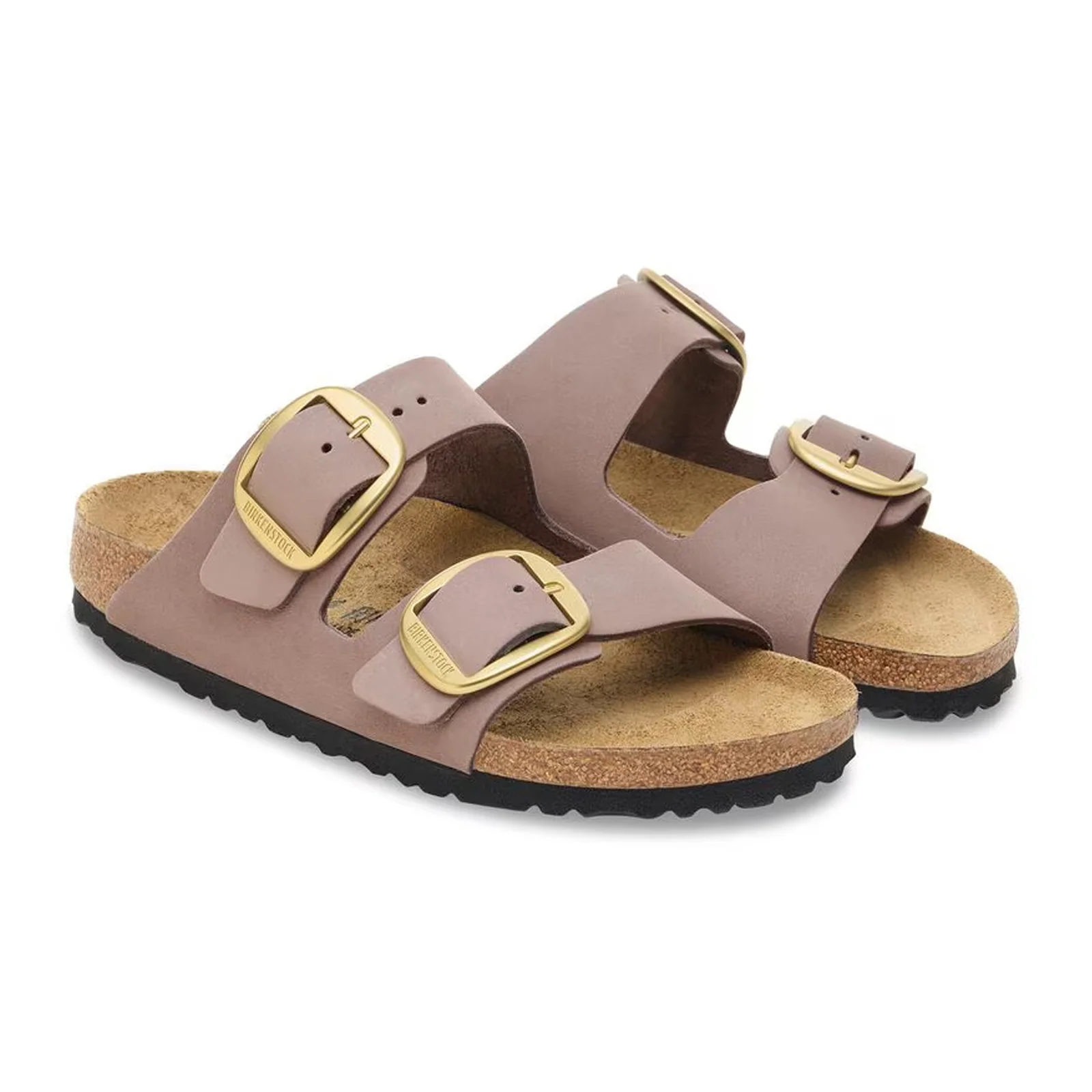 Birkenstock Arizona Big Buckle Slide Sandal (Women) - Faded Purple Nubuck - Image 4