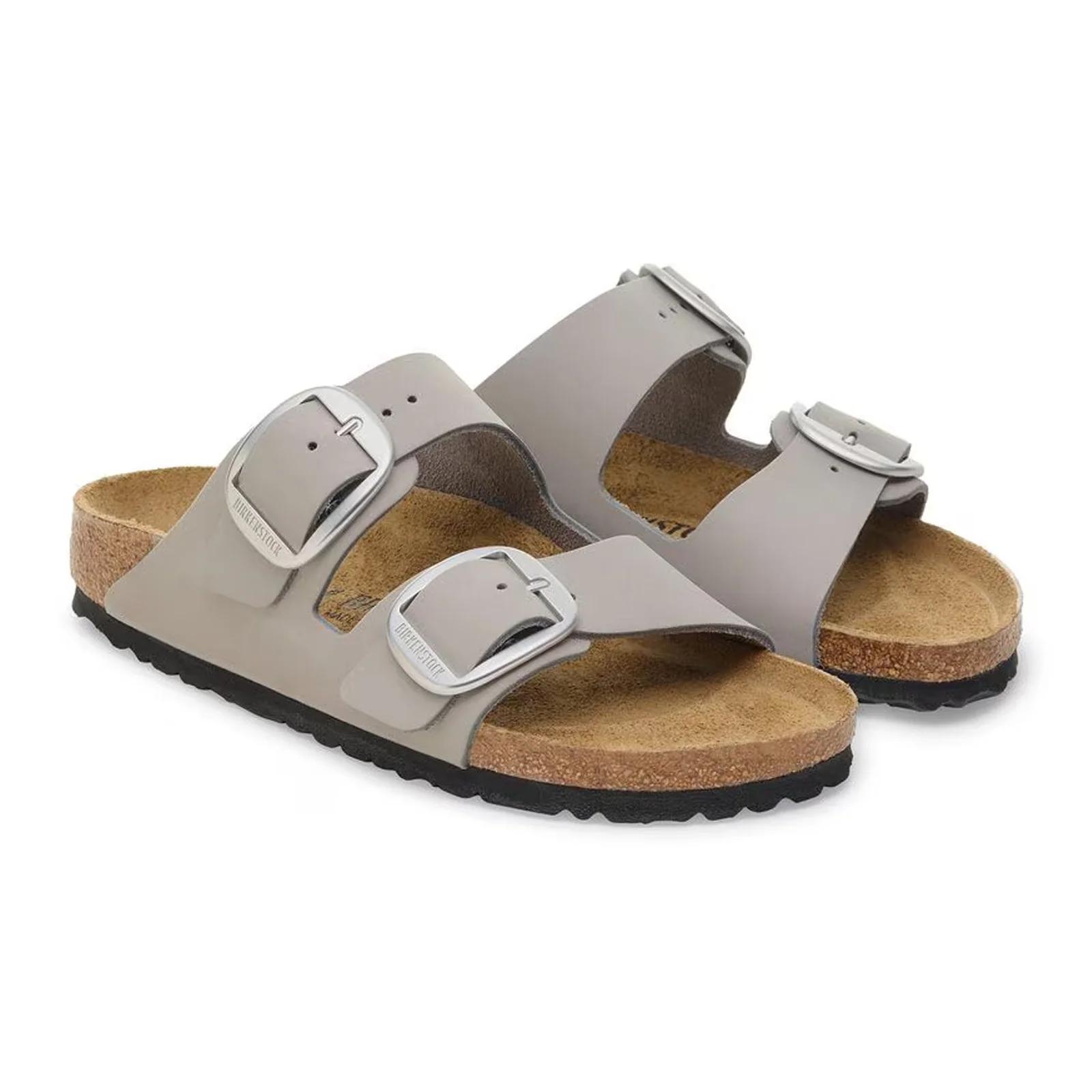 Birkenstock Arizona Big Buckle Narrow Slide Sandal (Women) - Stone Coin Nubuck - Image 4