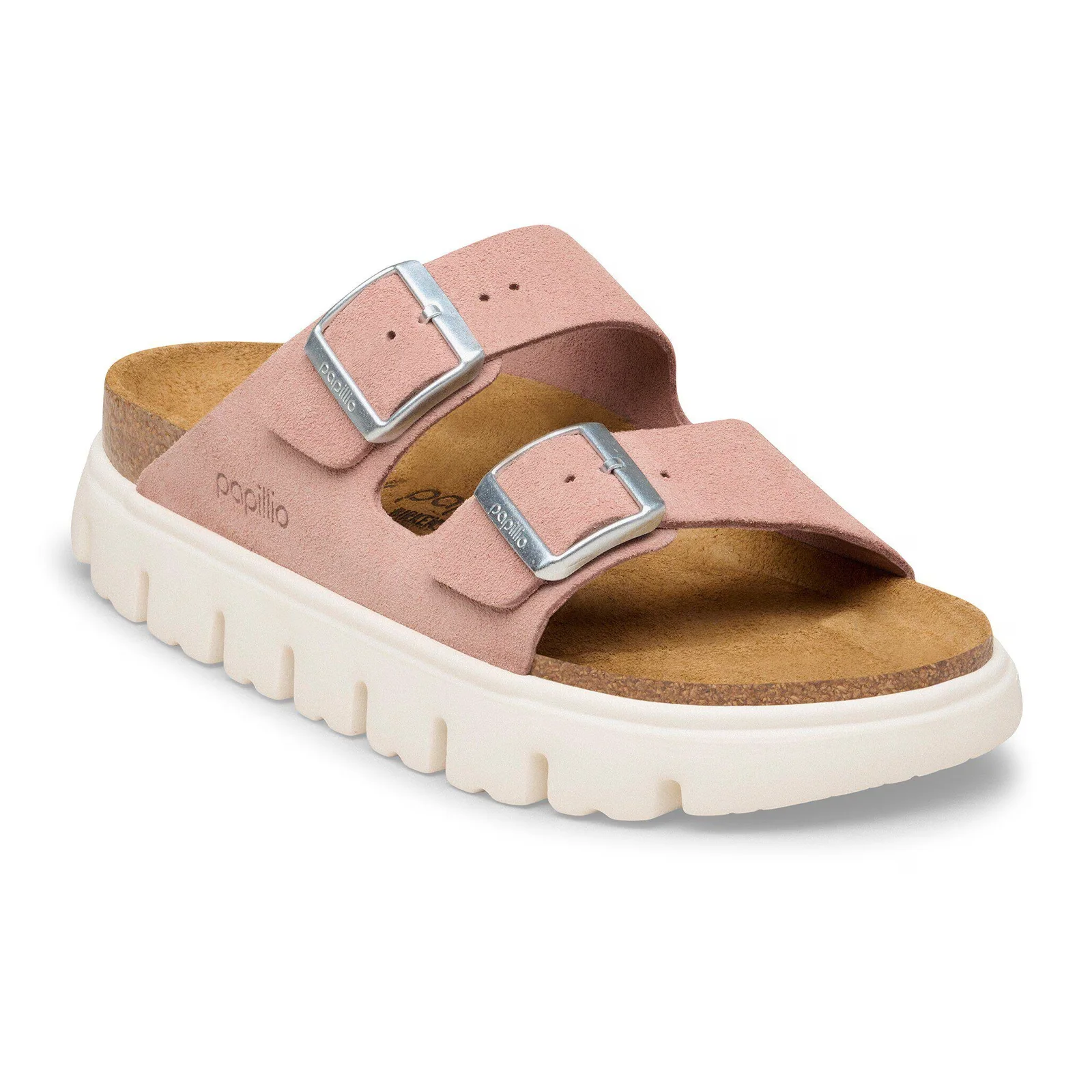 Birkenstock Arizona Chunky Narrow Slide Sandal (Women) - Pink Clay Suede