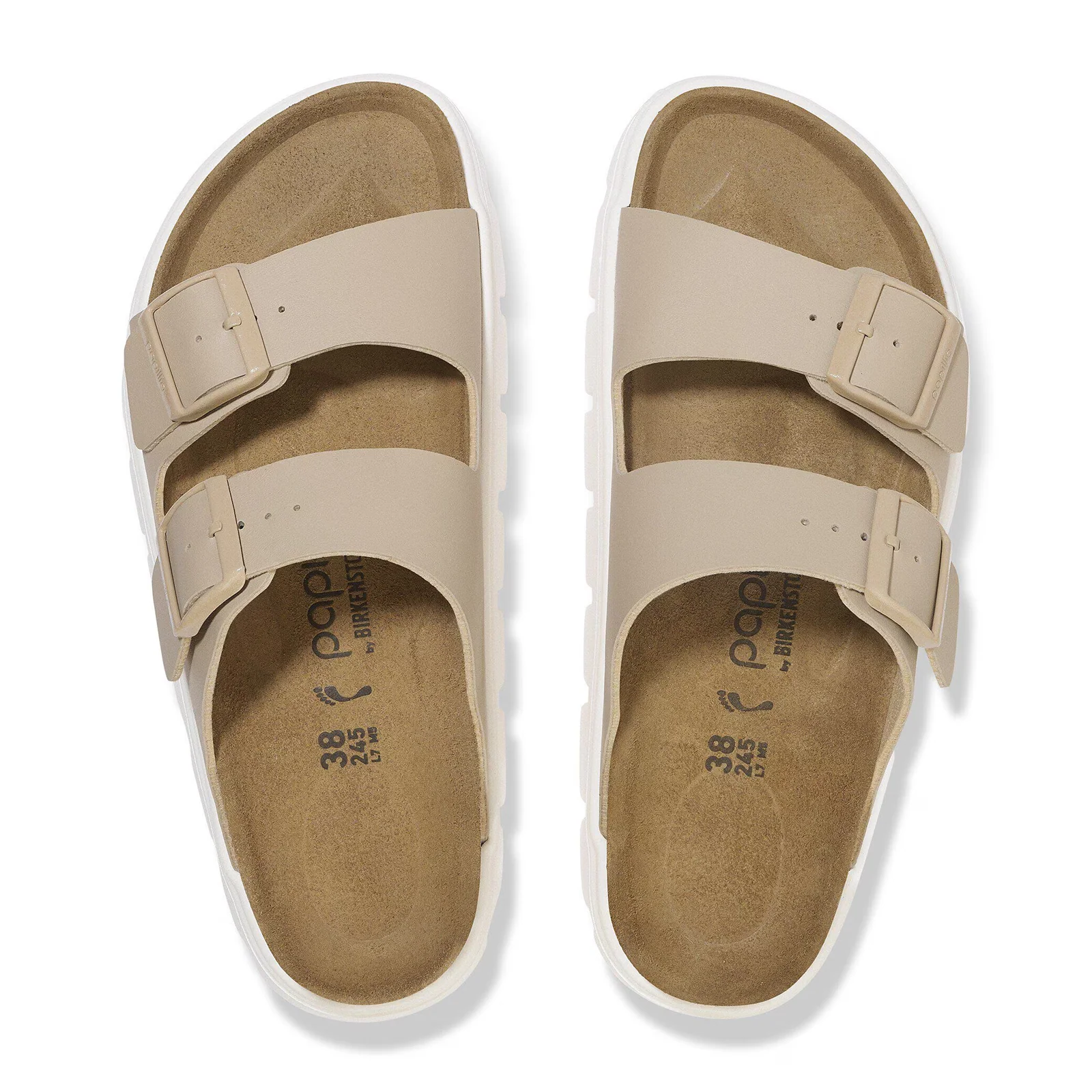Birkenstock Arizona Chunky Narrow Slide Sandal (Women) - Sandcastle Birko-Flor - Image 2