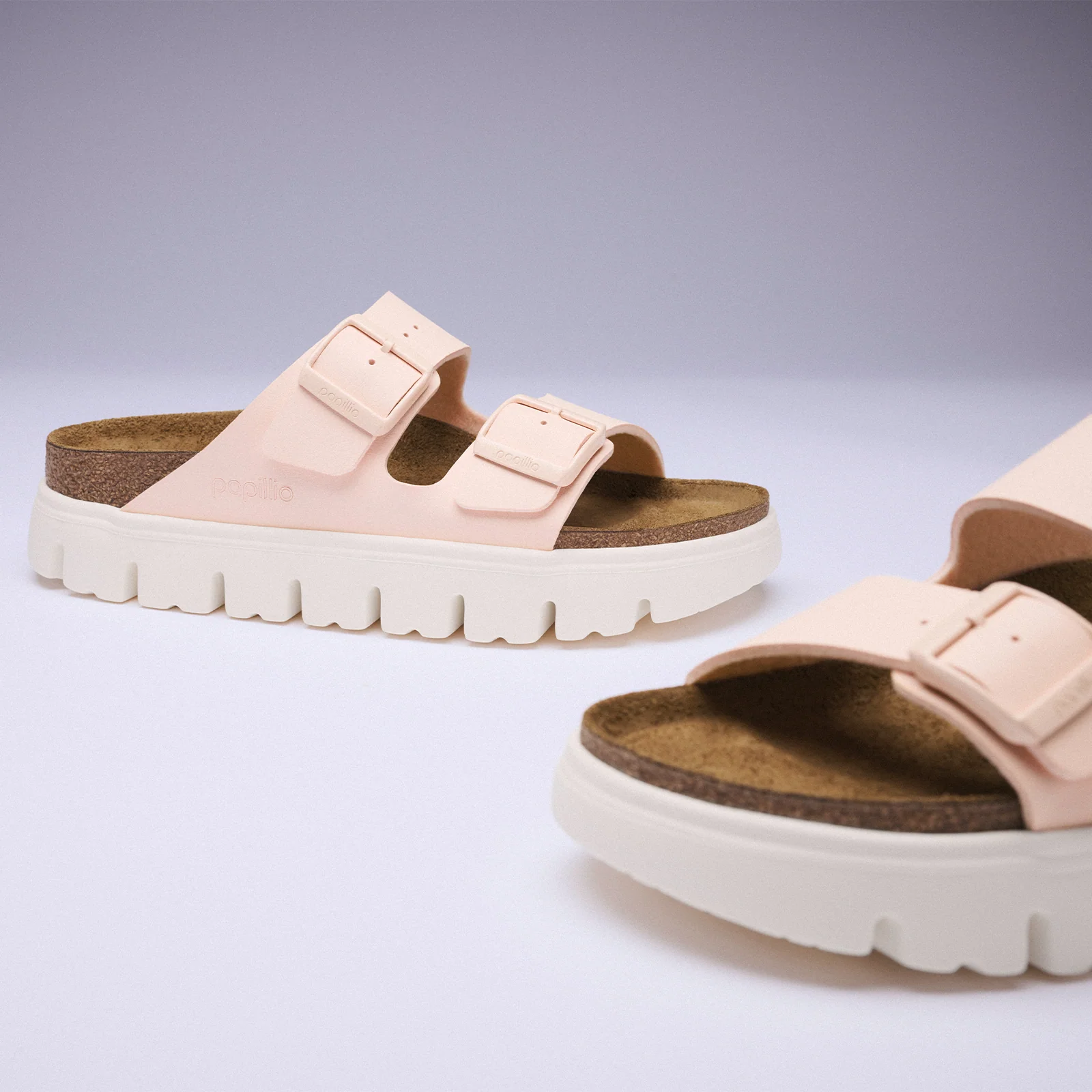 Birkenstock Arizona Chunky Slide Sandal (Women) - Light Rose Birko-Flor - Image 8
