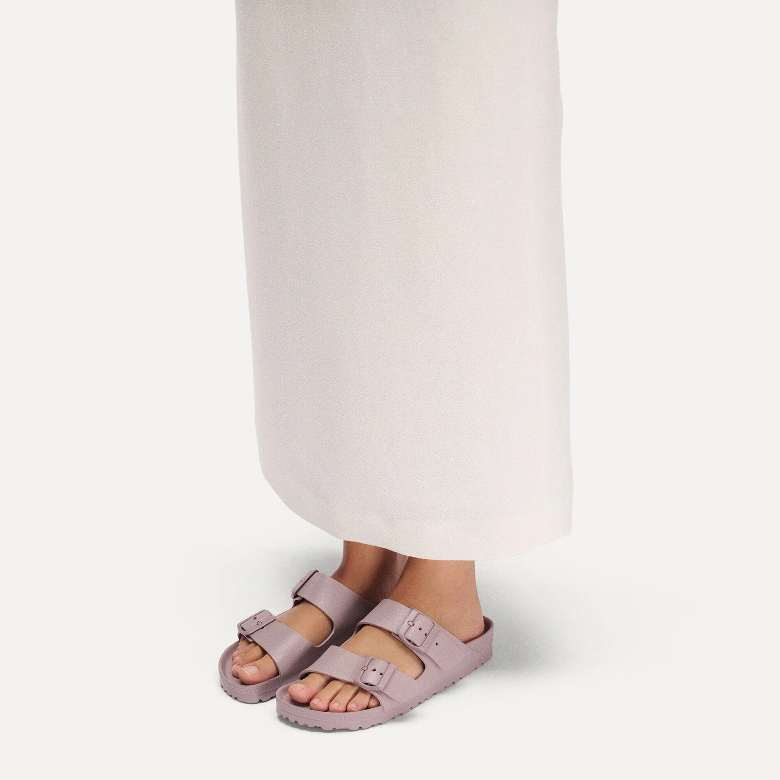 Birkenstock Arizona EVA Narrow Slide Sandal (Women) - Faded Purple - Image 6