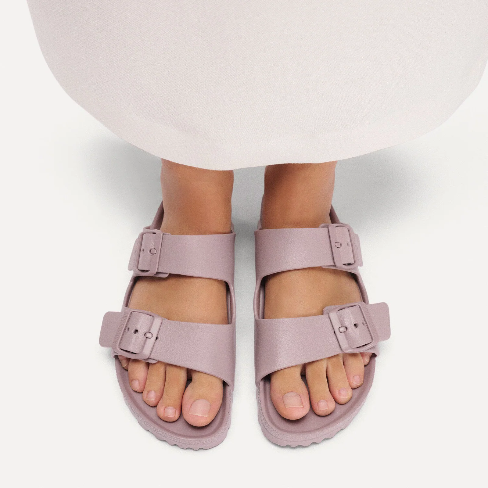 Birkenstock Arizona EVA Narrow Slide Sandal (Women) - Faded Purple - Image 7
