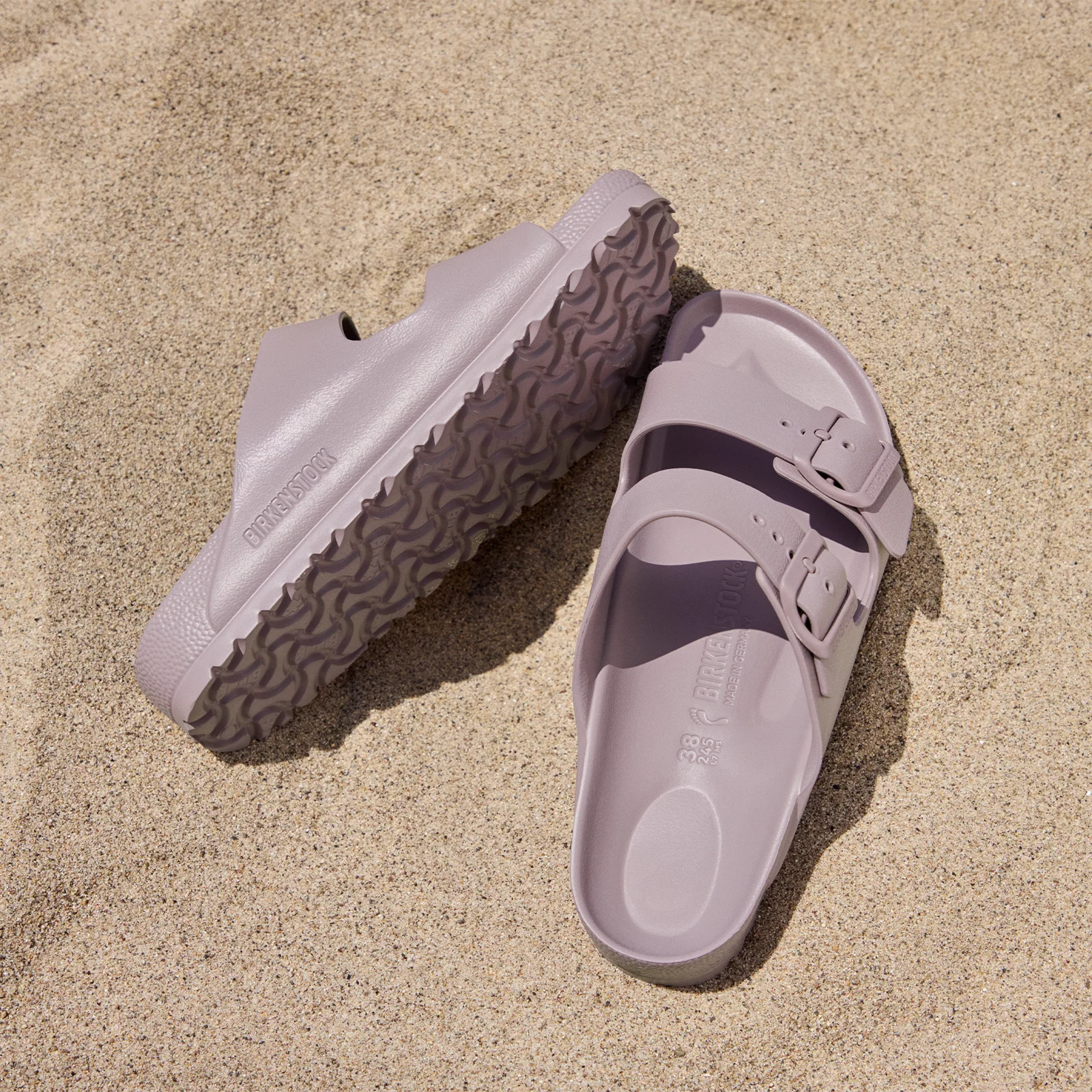 Birkenstock Arizona EVA Narrow Slide Sandal (Women) - Faded Purple - Image 8