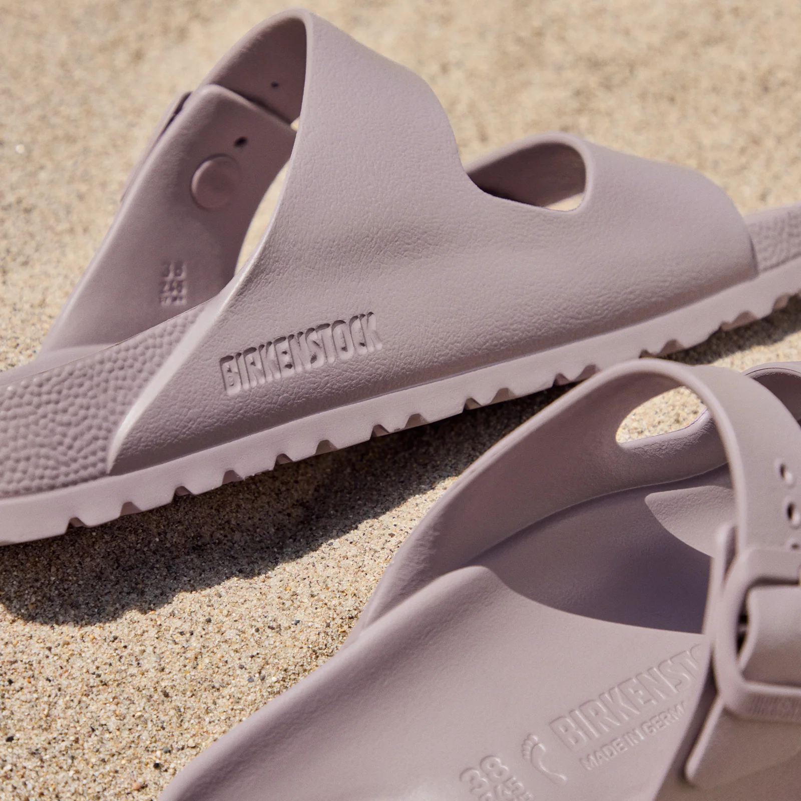 Birkenstock Arizona EVA Narrow Slide Sandal (Women) - Faded Purple - Image 9