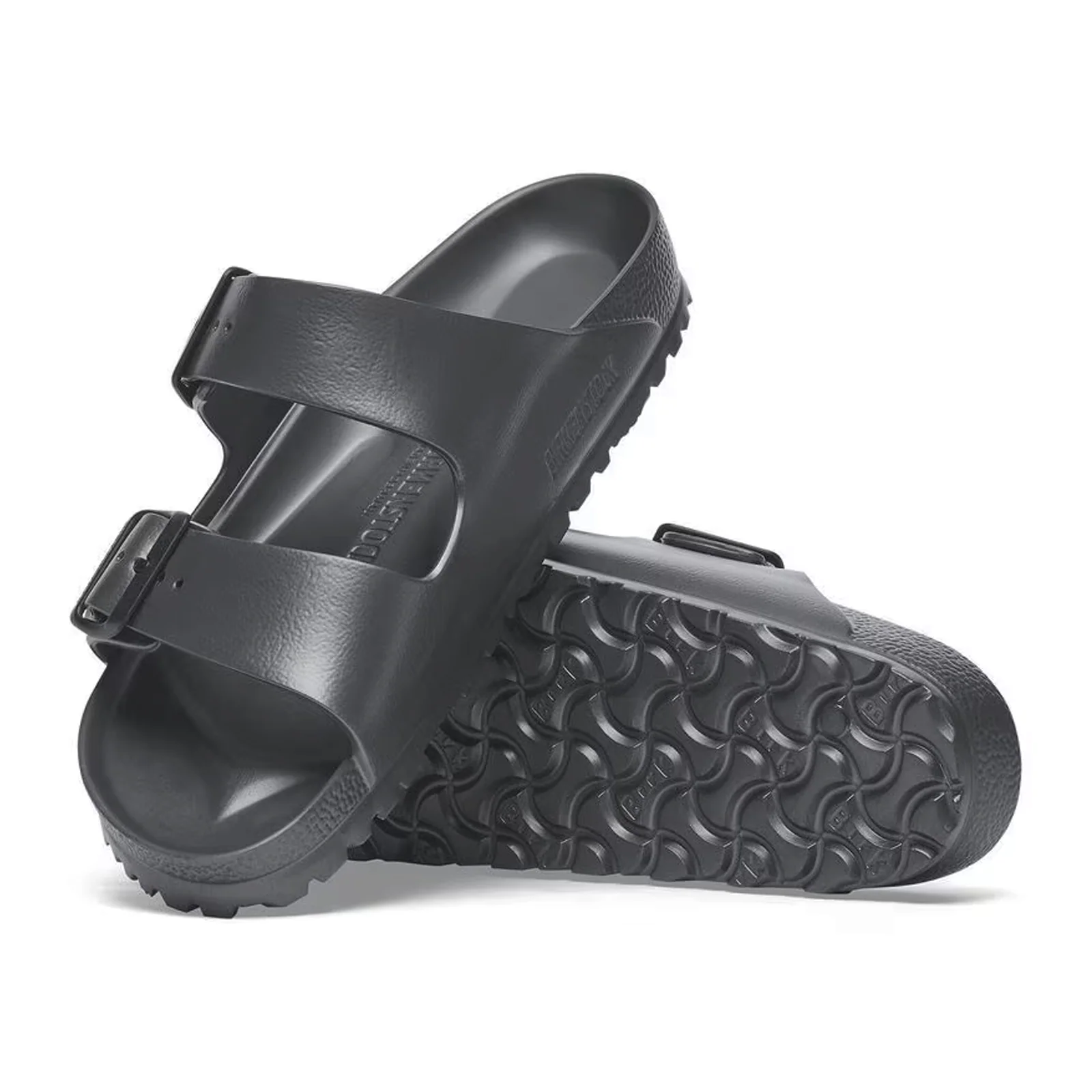 Birkenstock Arizona EVA Narrow Slide Sandal (Women) - Metallic Anthracite - Image 3