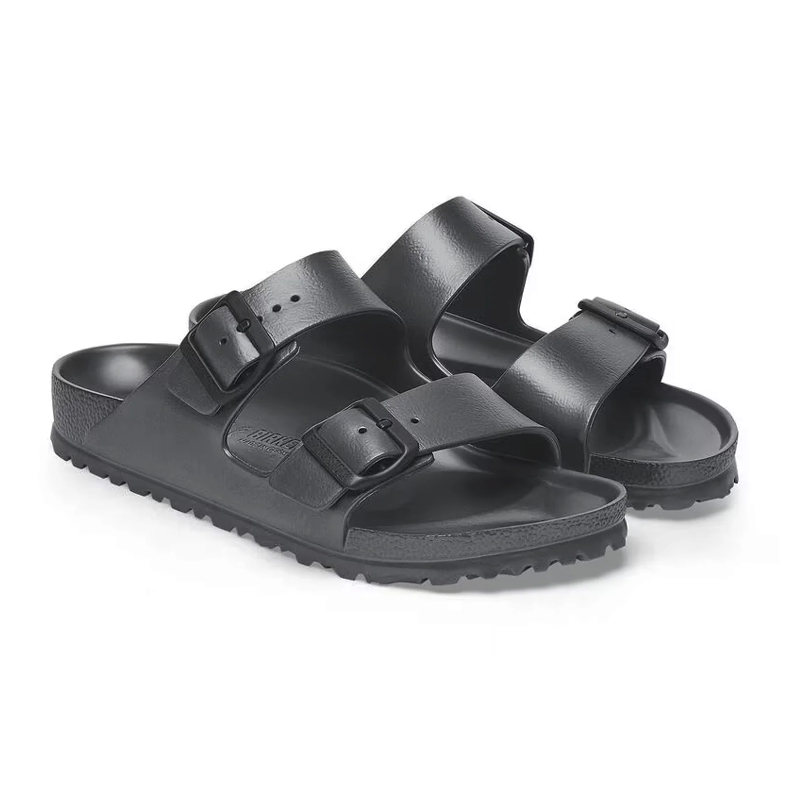 Birkenstock Arizona EVA Narrow Slide Sandal (Women) - Metallic Anthracite - Image 4