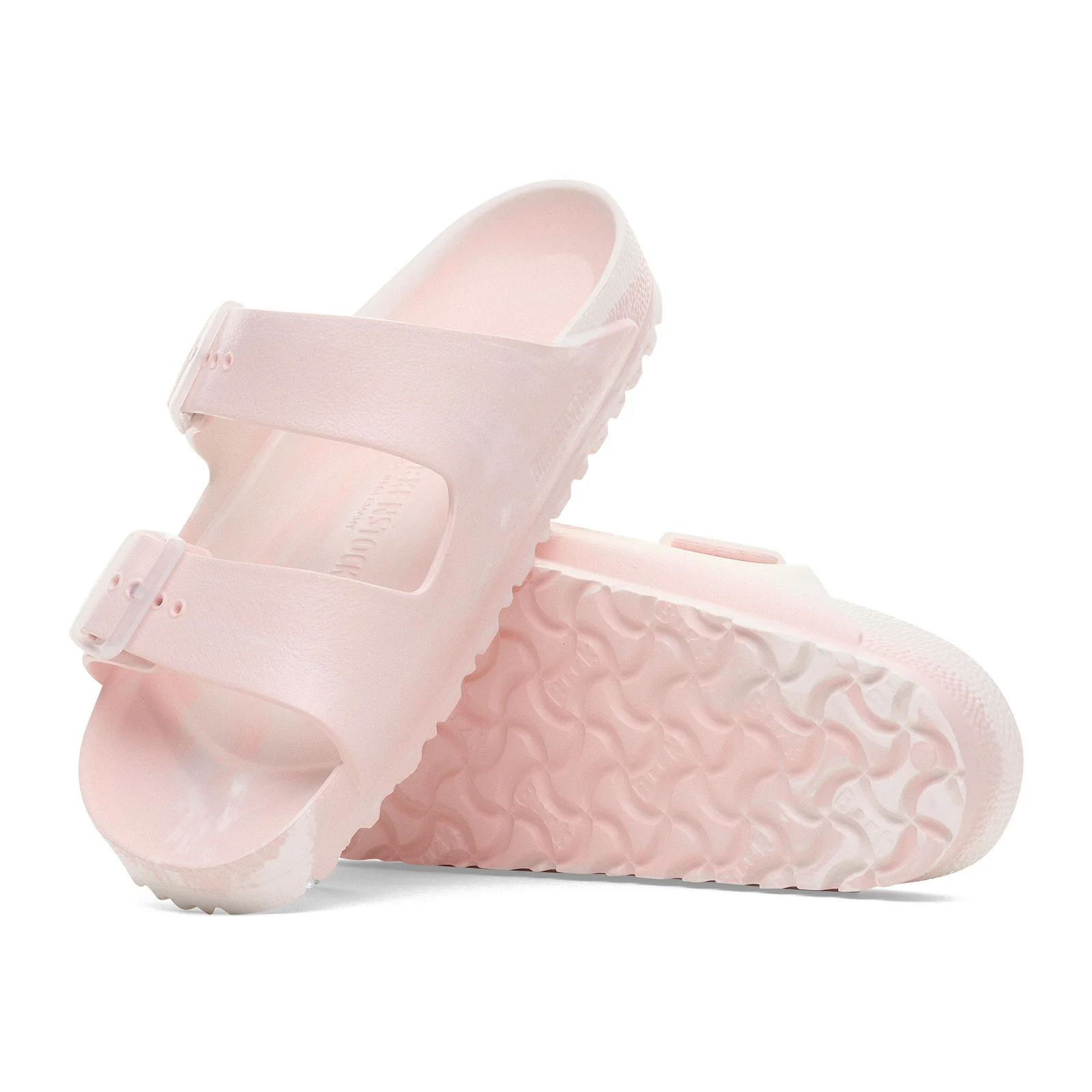 Birkenstock Arizona EVA Narrow Slide Sandal (Women) - Multi Light Rose/Eggshell - Image 3