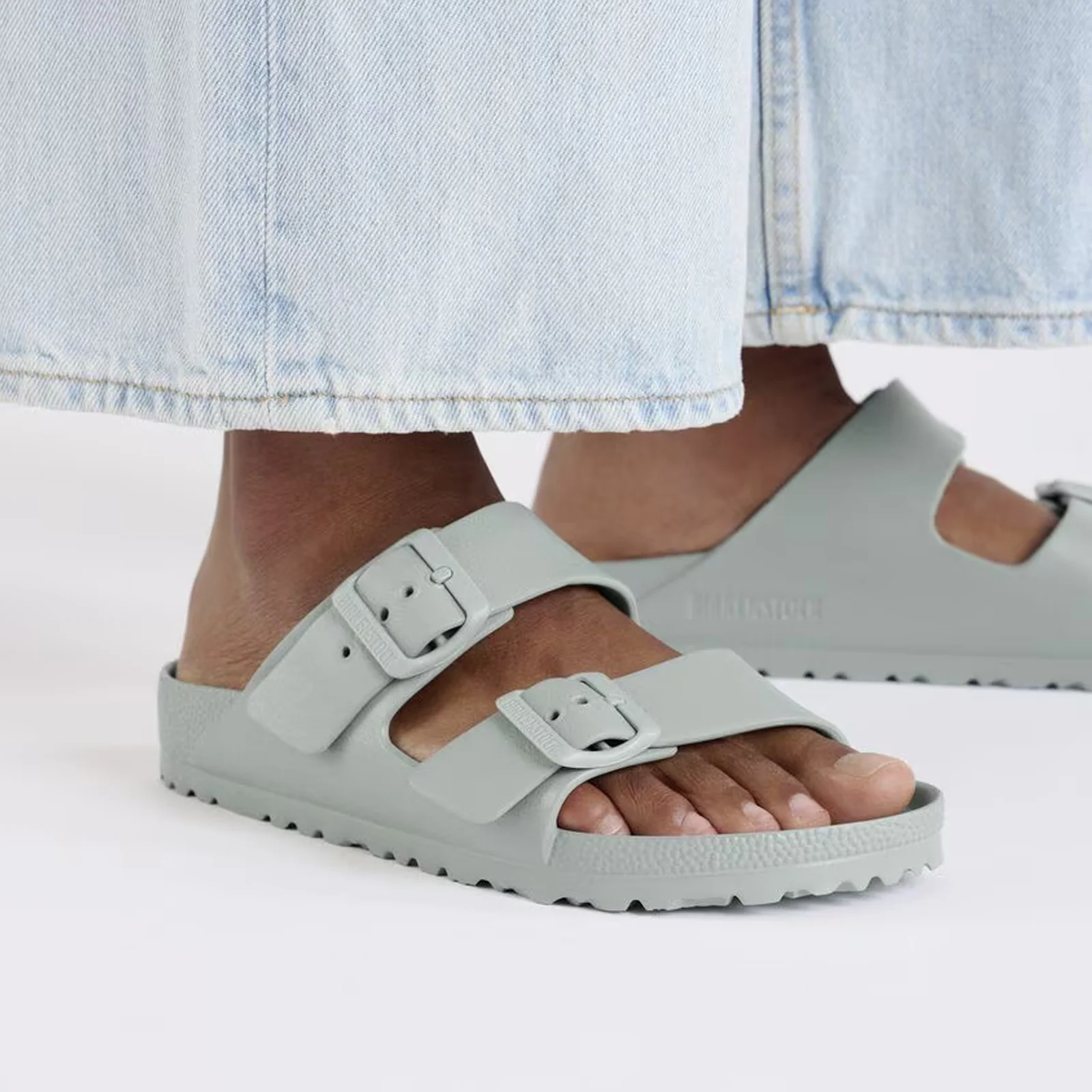 Birkenstock Arizona EVA Narrow Slide Sandal (Women) - Pure Sage - Image 7