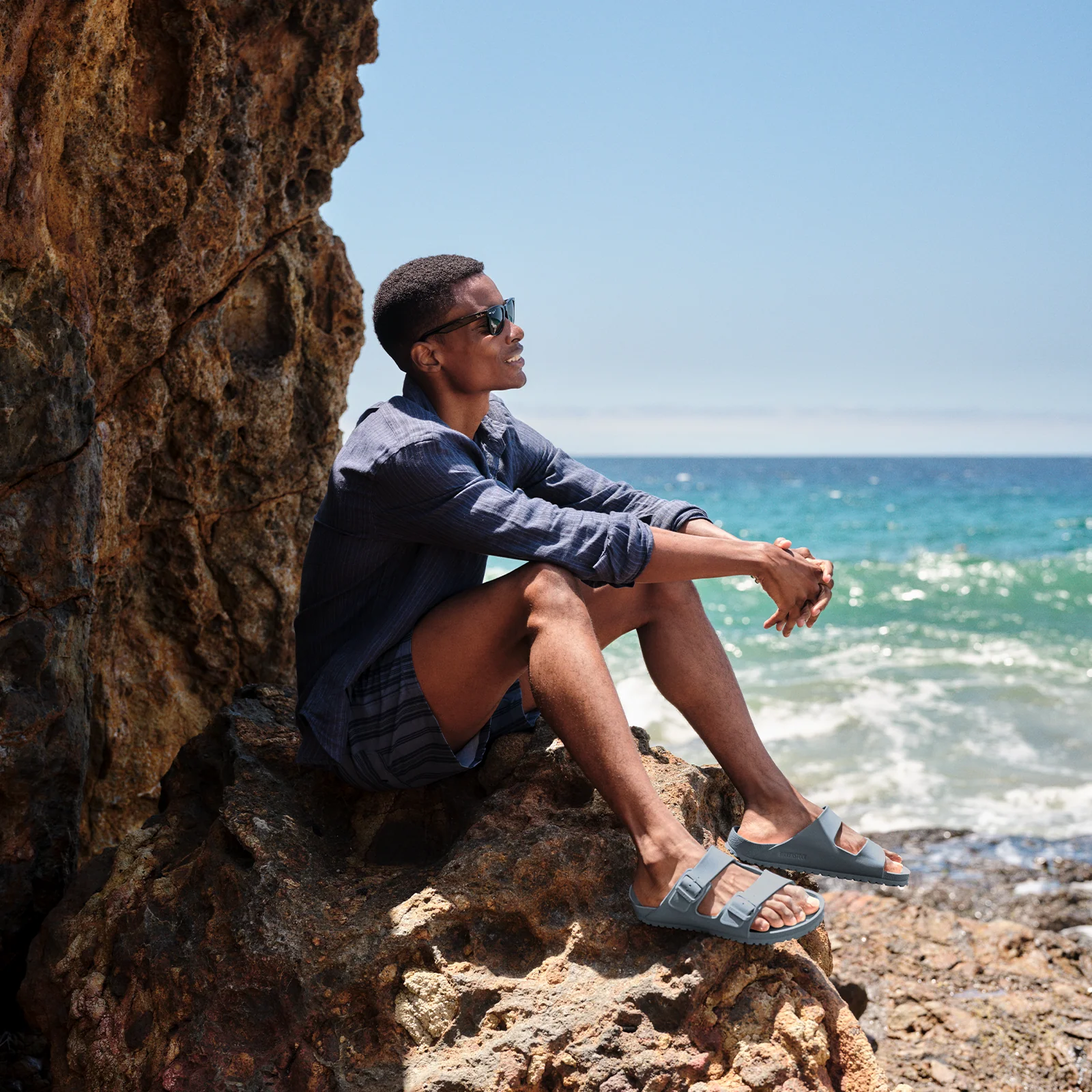 Birkenstock Arizona EVA Sandal (Men) - Basalt Gray - Image 10