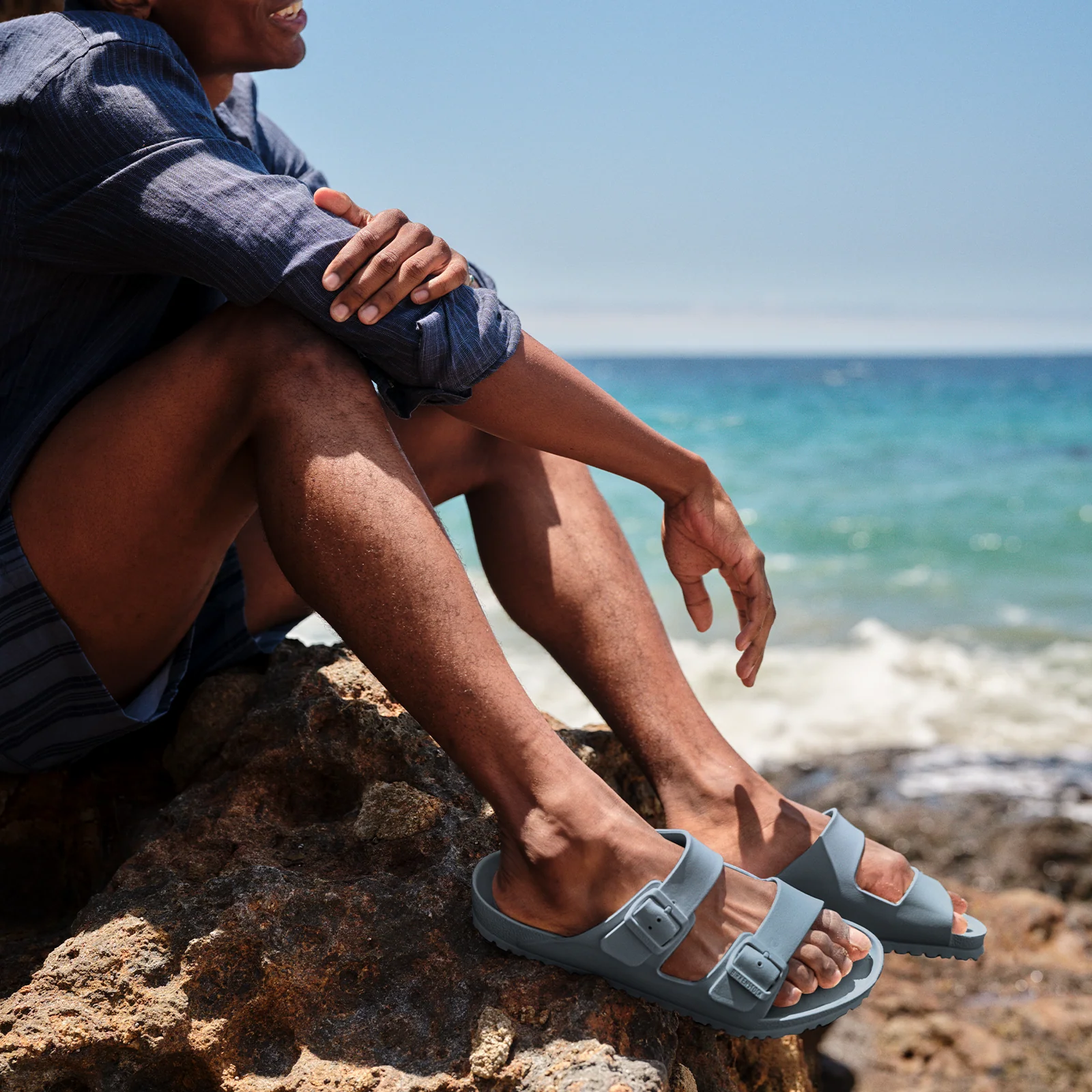 Birkenstock Arizona EVA Sandal (Men) - Basalt Gray - Image 8