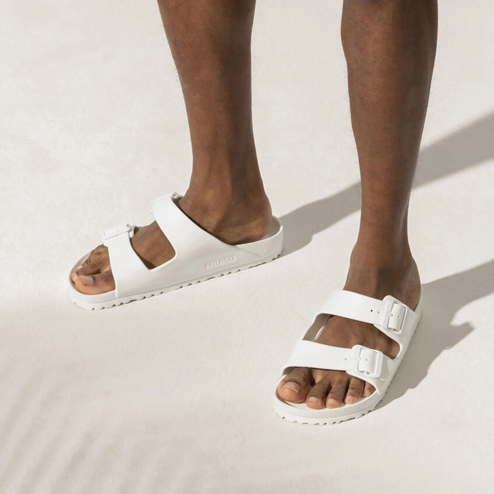 Birkenstock Arizona EVA Slide Sandal (Men) - White - Image 6