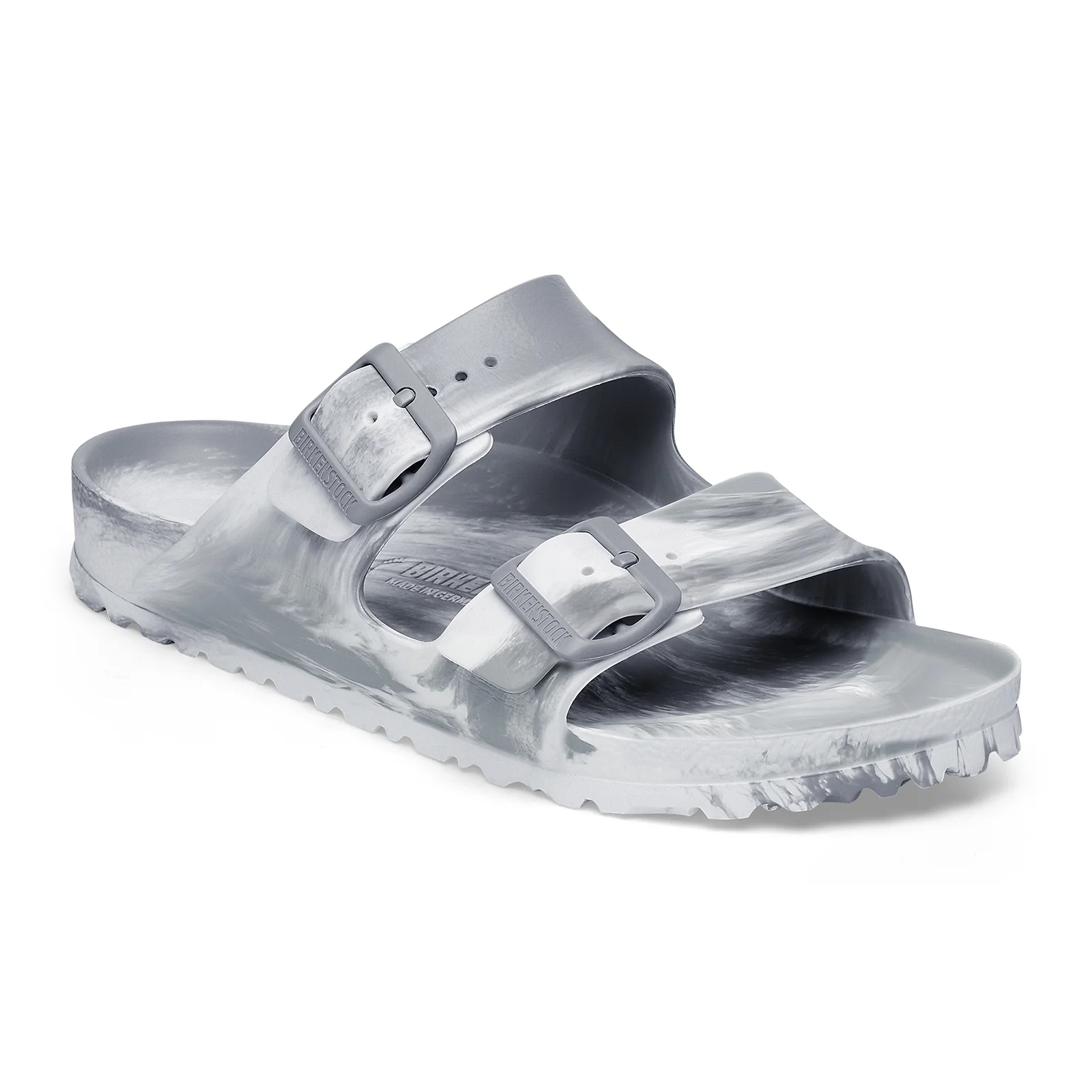 Birkenstock Arizona EVA Narrow Slide Sandal (Women) - Multi Stone Coin/White
