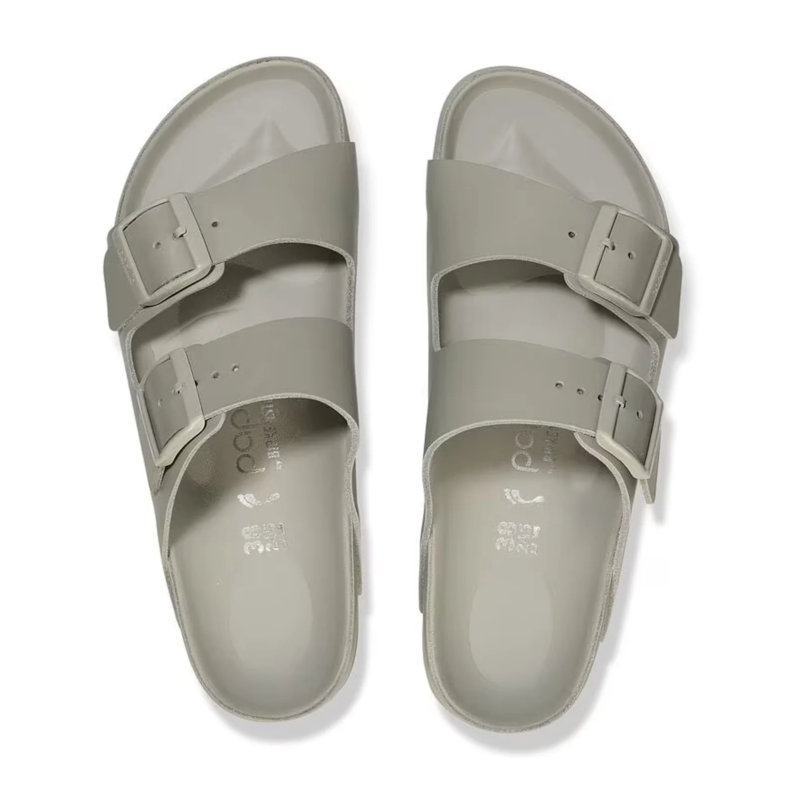 Birkenstock Arizona Exquisite Flex Platform Narrow Slide Sandal (Women) - Mineral Gray Leather - Image 2