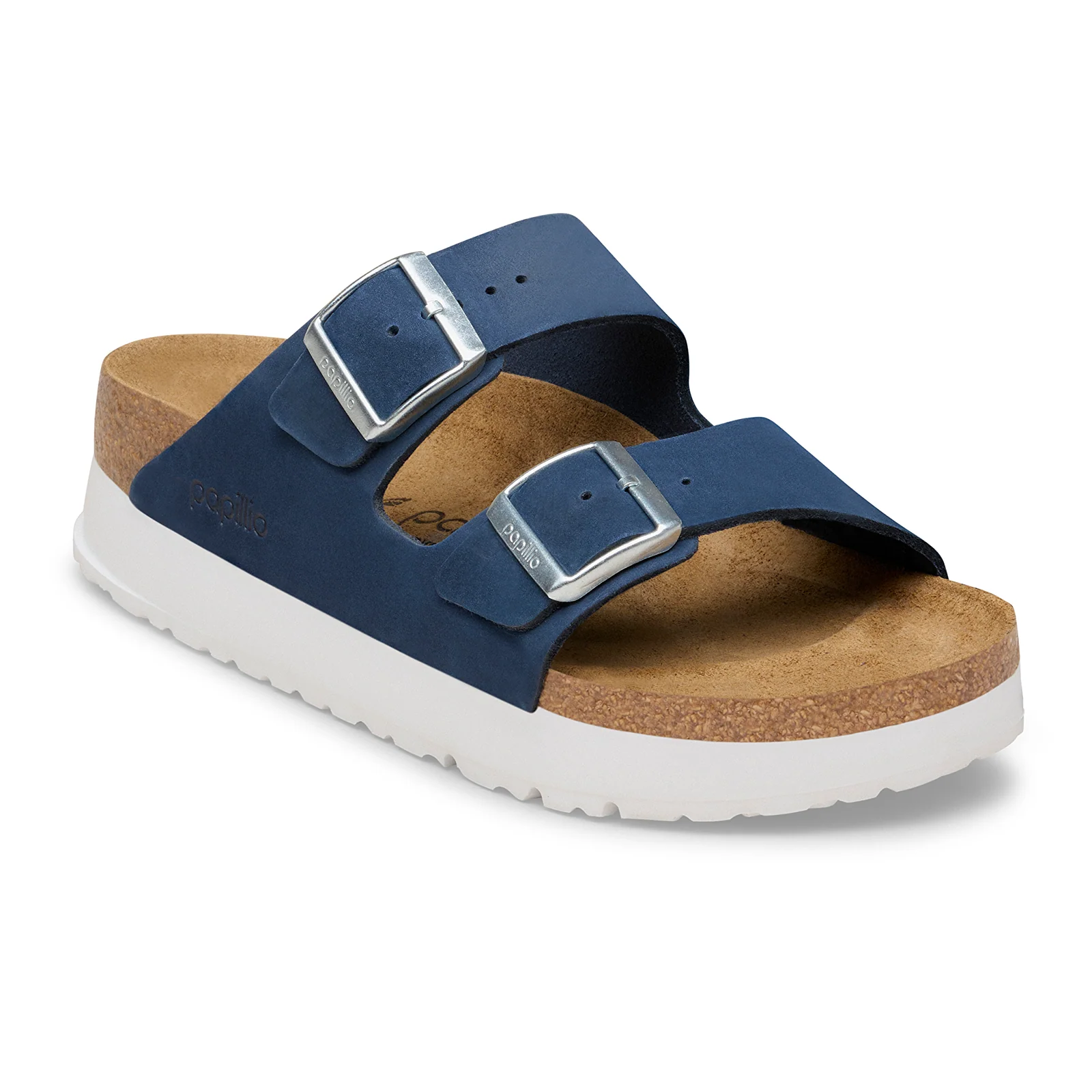 Birkenstock Arizona Flex Platform Narrow Slide Sandal (Women) - New Navy Nubuck