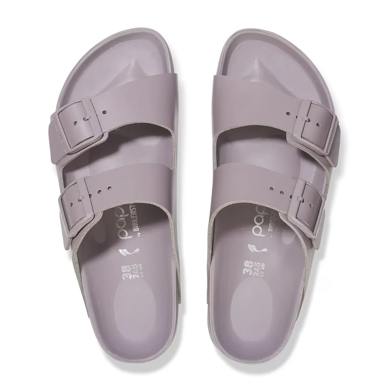 Birkenstock Arizona Flex Platform Slide Sandal (Women) - Faded Purple Leather - Image 2