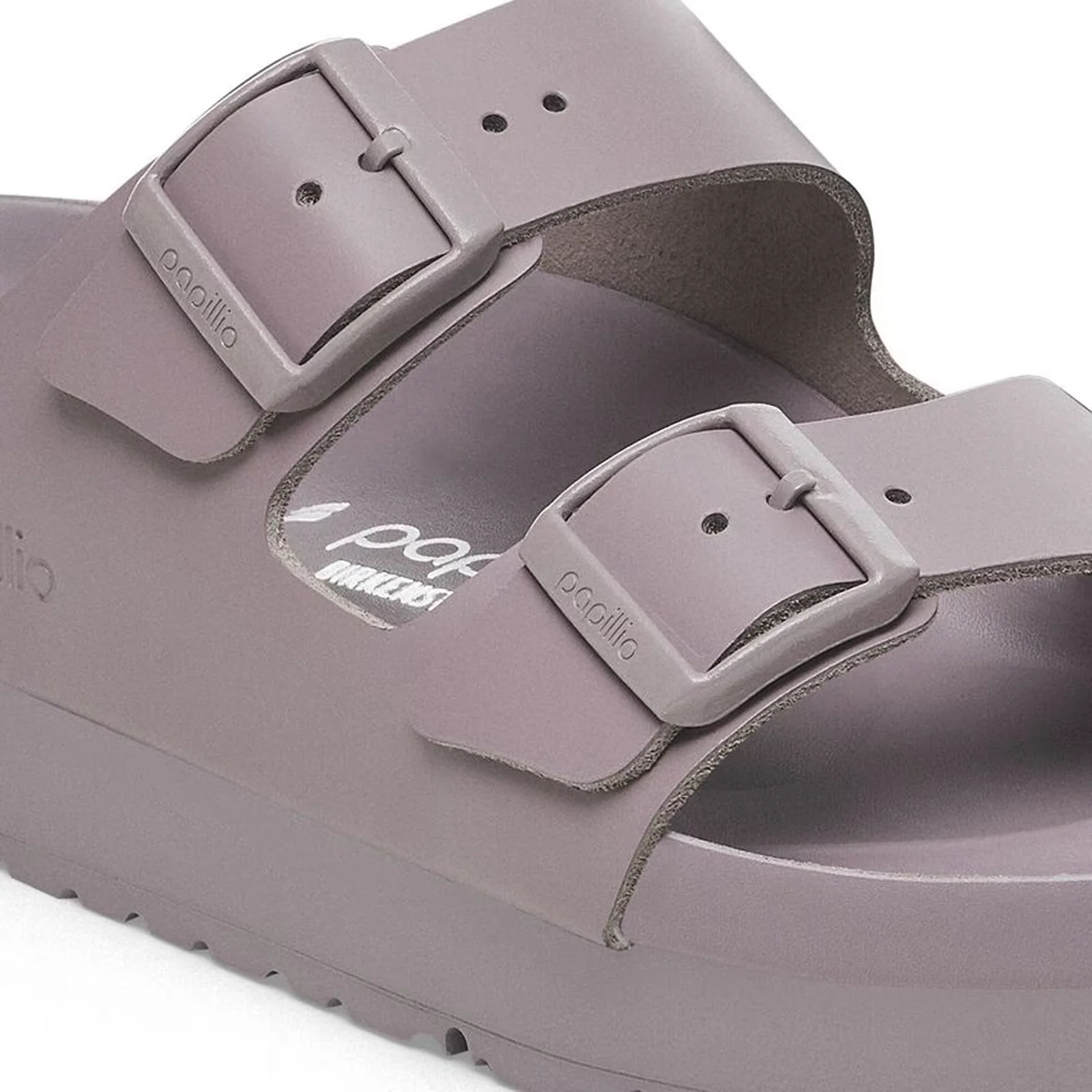 Birkenstock Arizona Flex Platform Slide Sandal (Women) - Faded Purple Leather - Image 5