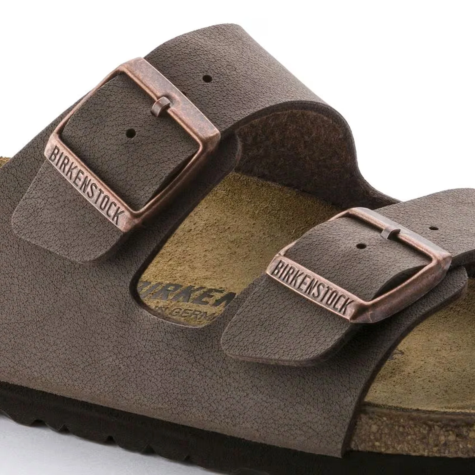 Birkenstock Arizona Narrow Slide Sandal (Unisex) - Mocha Birkibuc - Image 5