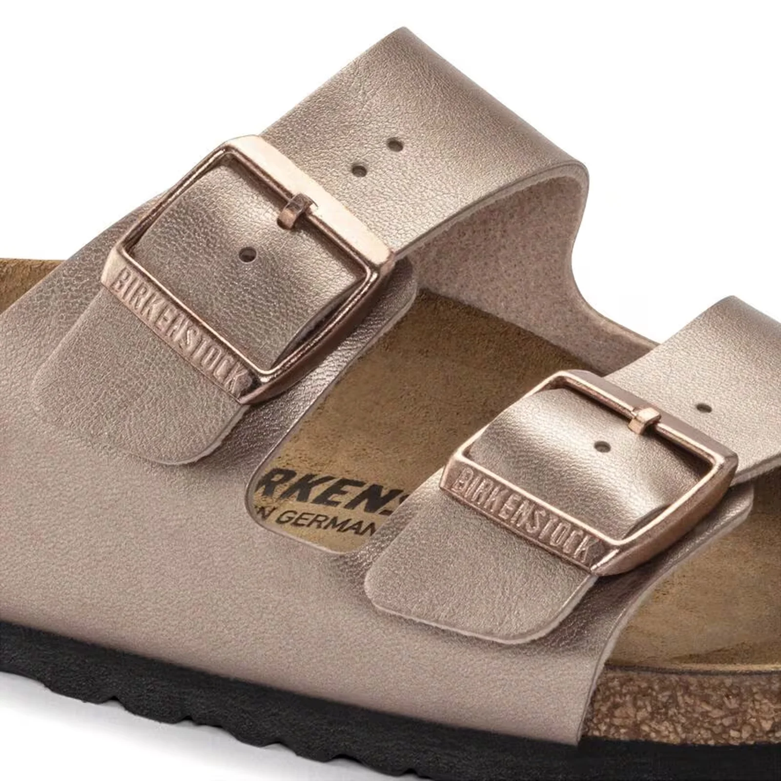 Birkenstock Arizona Narrow Slide Sandal (Women) - Copper Birko-Flor - Image 5