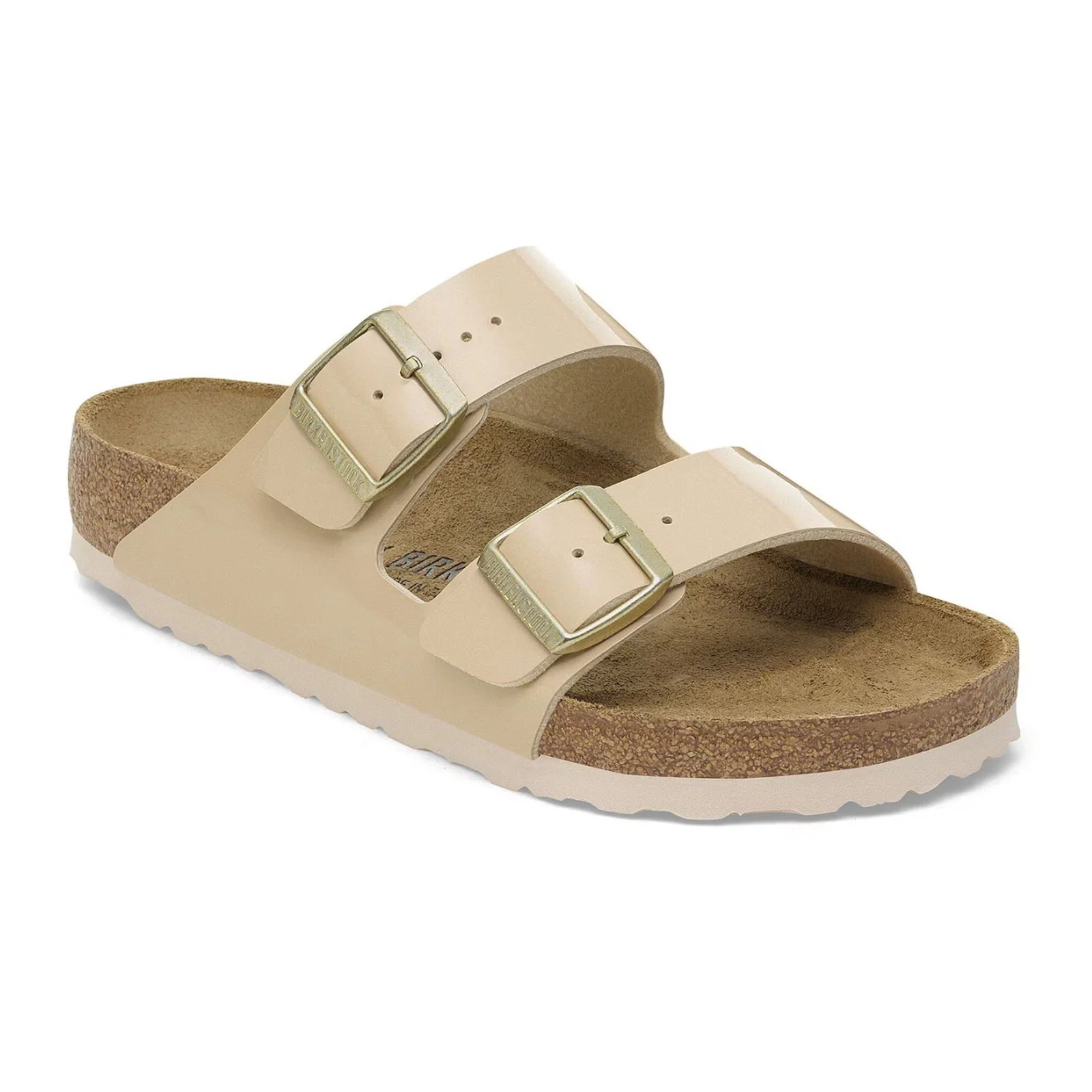 Birkenstock Arizona Narrow Slide Sandal (Women) - Patent Sand Birko-Flor