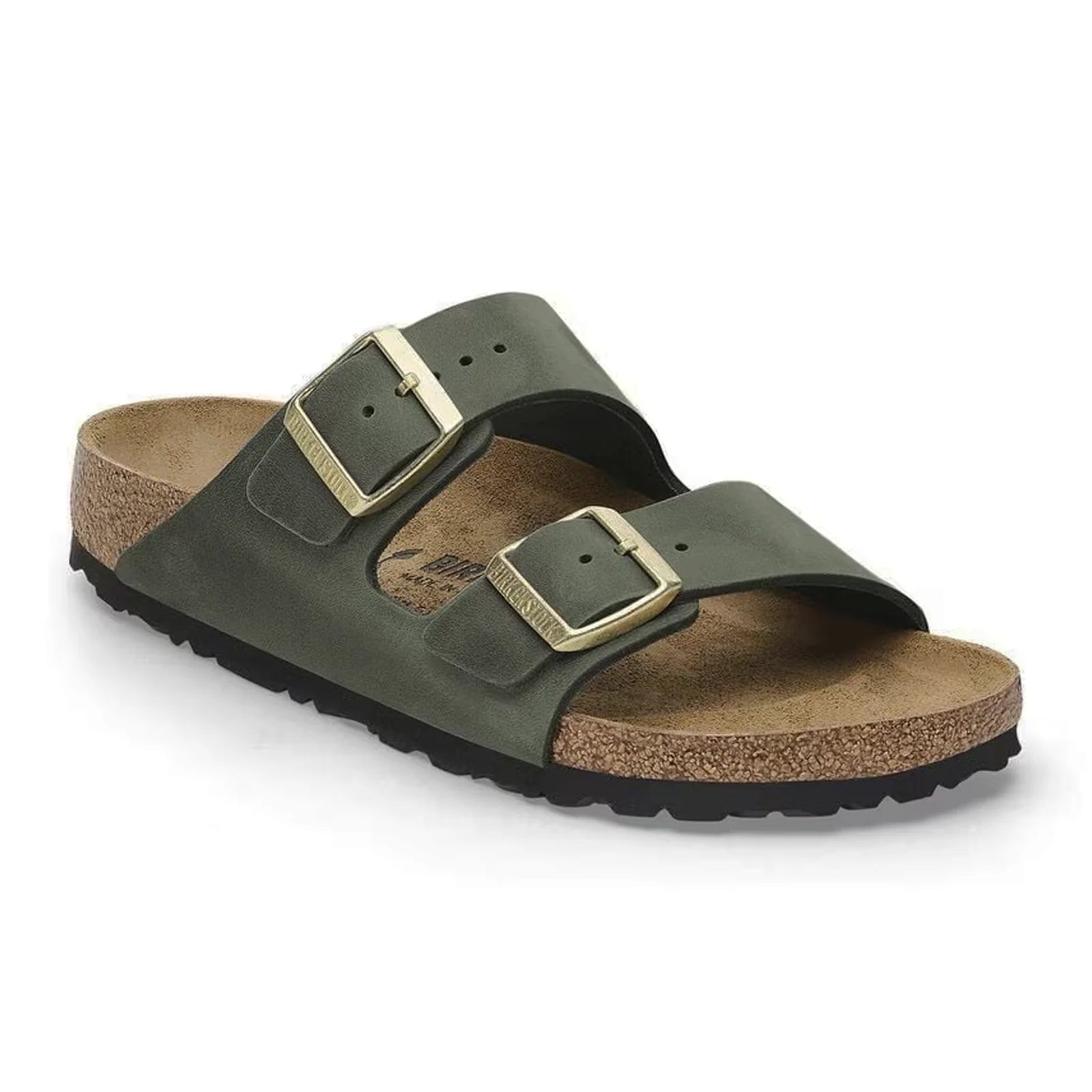 Birkenstock Arizona Narrow Slide Sandal (Women) - Thyme Oiled Leather