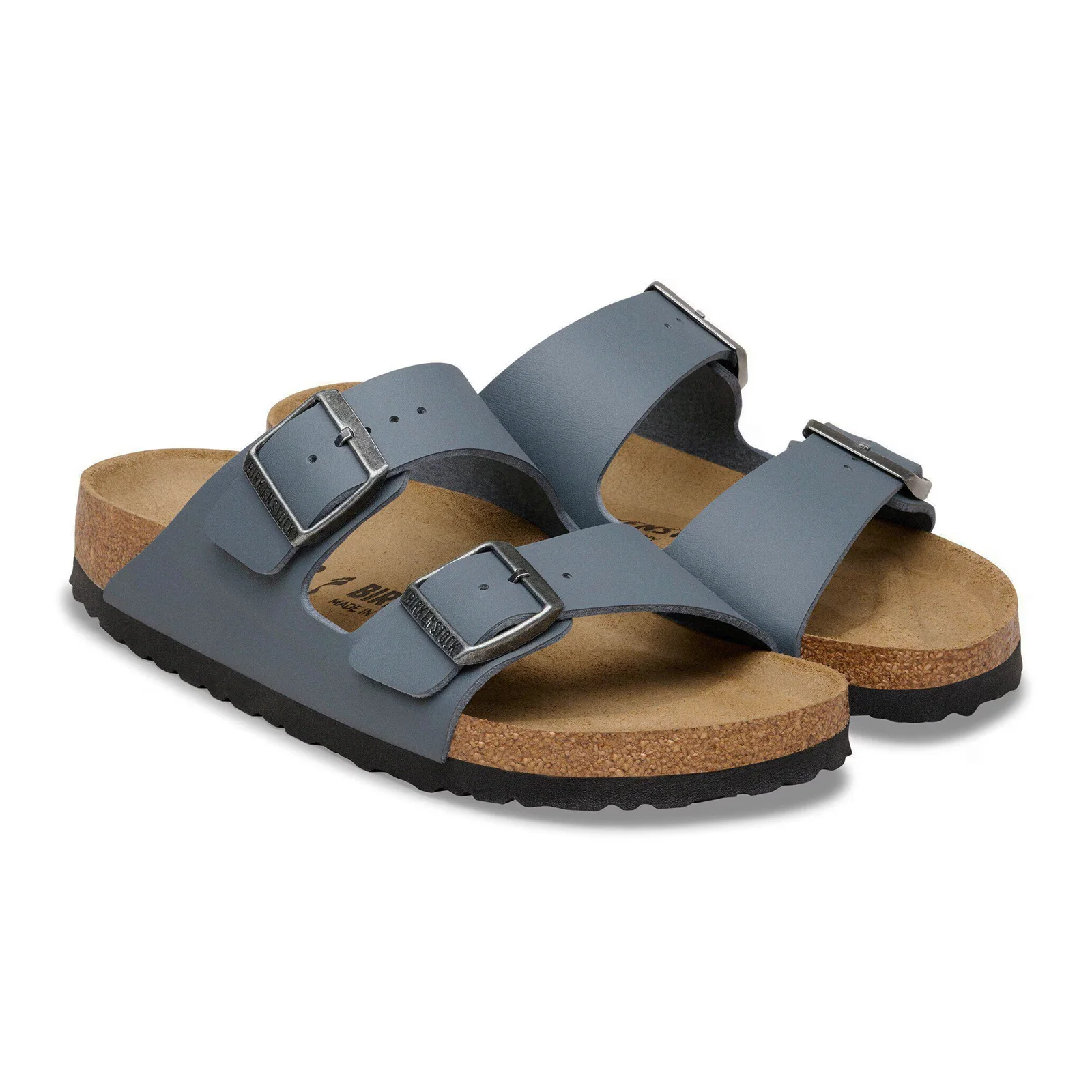Birkenstock Arizona Slide Sandal (Unisex) - Basalt Gray Birko-Flor - Image 4