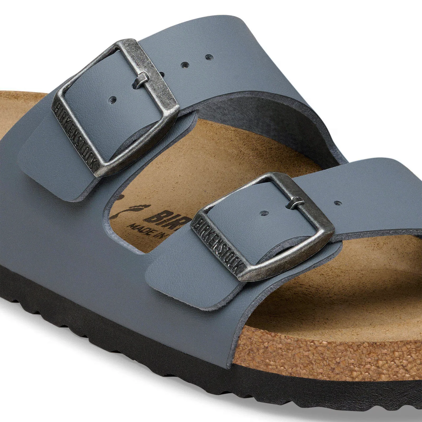 Birkenstock Arizona Slide Sandal (Unisex) - Basalt Gray Birko-Flor - Image 5