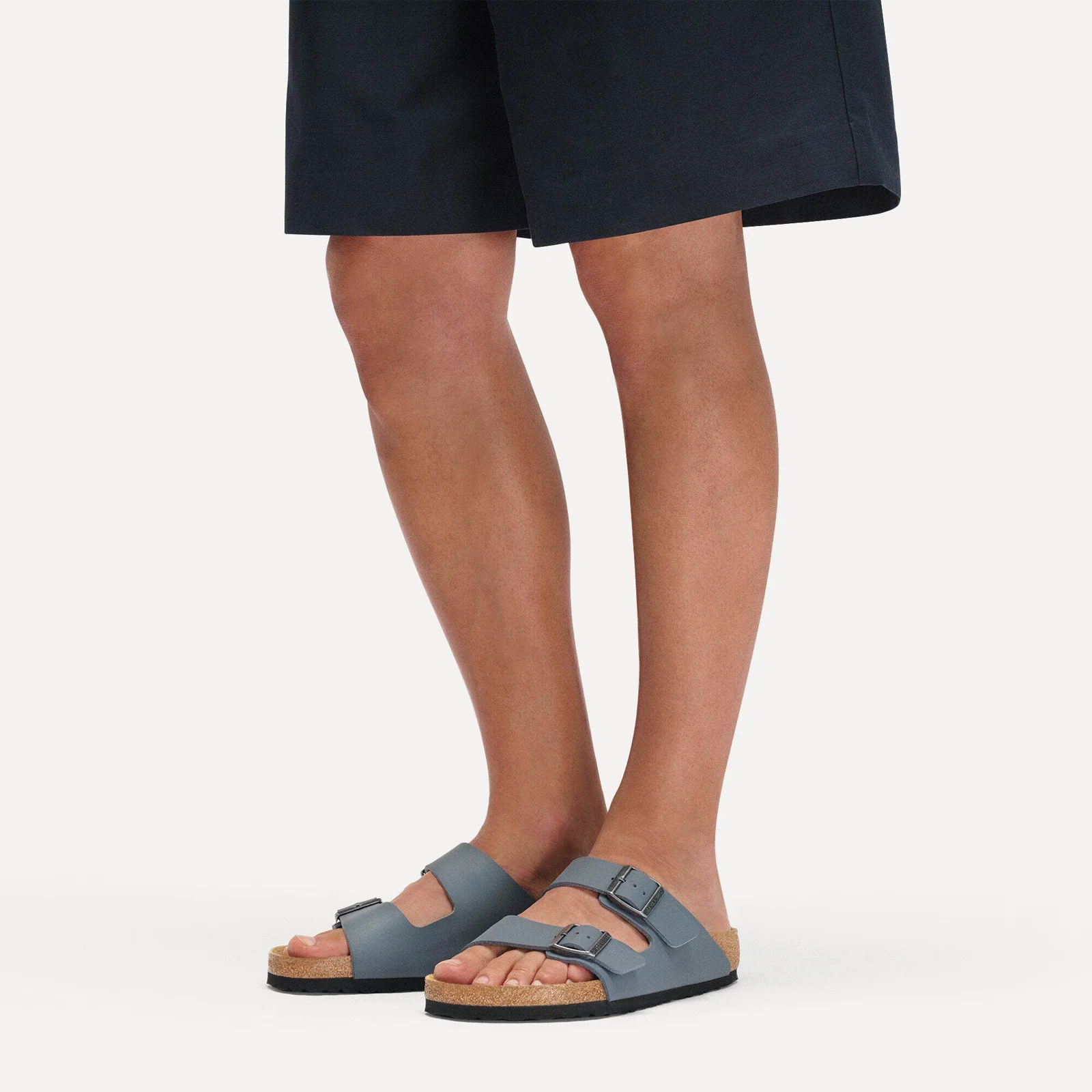 Birkenstock Arizona Slide Sandal (Unisex) - Basalt Gray Birko-Flor - Image 6